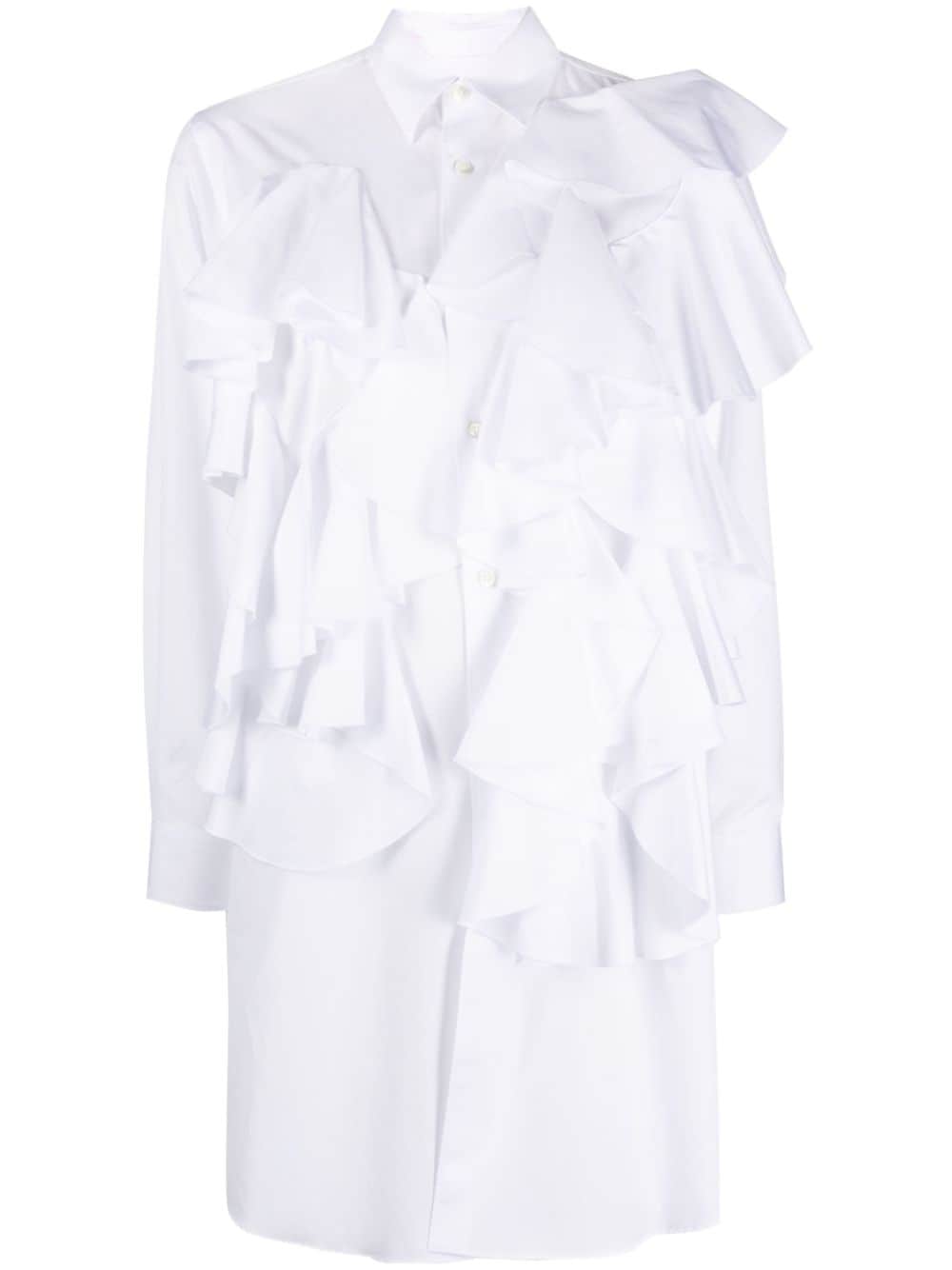 Comme Comme Women's White Shirts - Soft Cotton Casual Tops for Everyday Wear, Office & Outings
