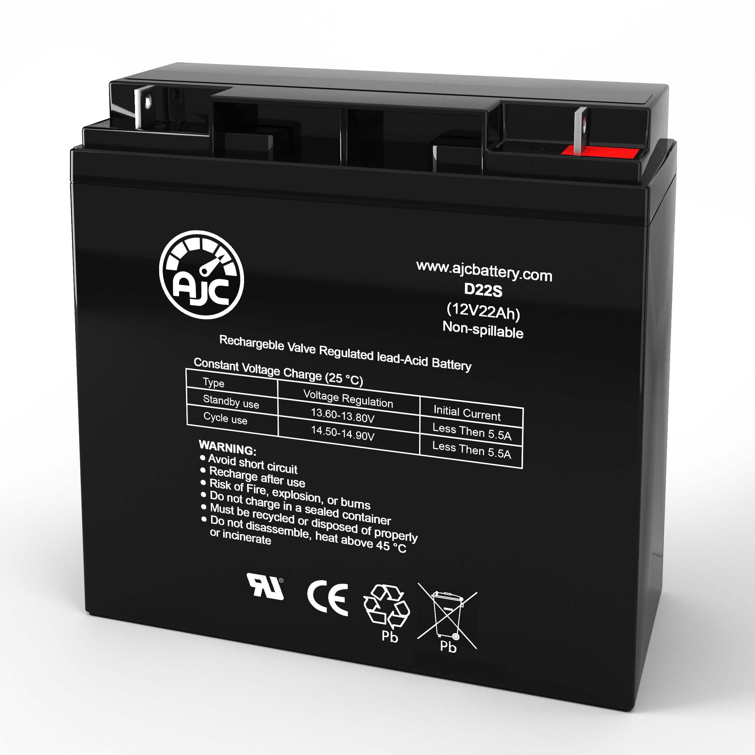 Xtreme Power XB-610 12V 22Ah Electric Bike Battery - AJC Brand Replacement for Electric Scooters - Perfect for Commuting, Off-Road Adventures & Last-Mile Delivery