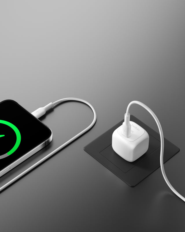Belkin 30W Wall Adapter - Fast Charging USB-C Power Plug for iPhone, Samsung, Google Pixel - Perfect for Home, Office & Travel Charging
