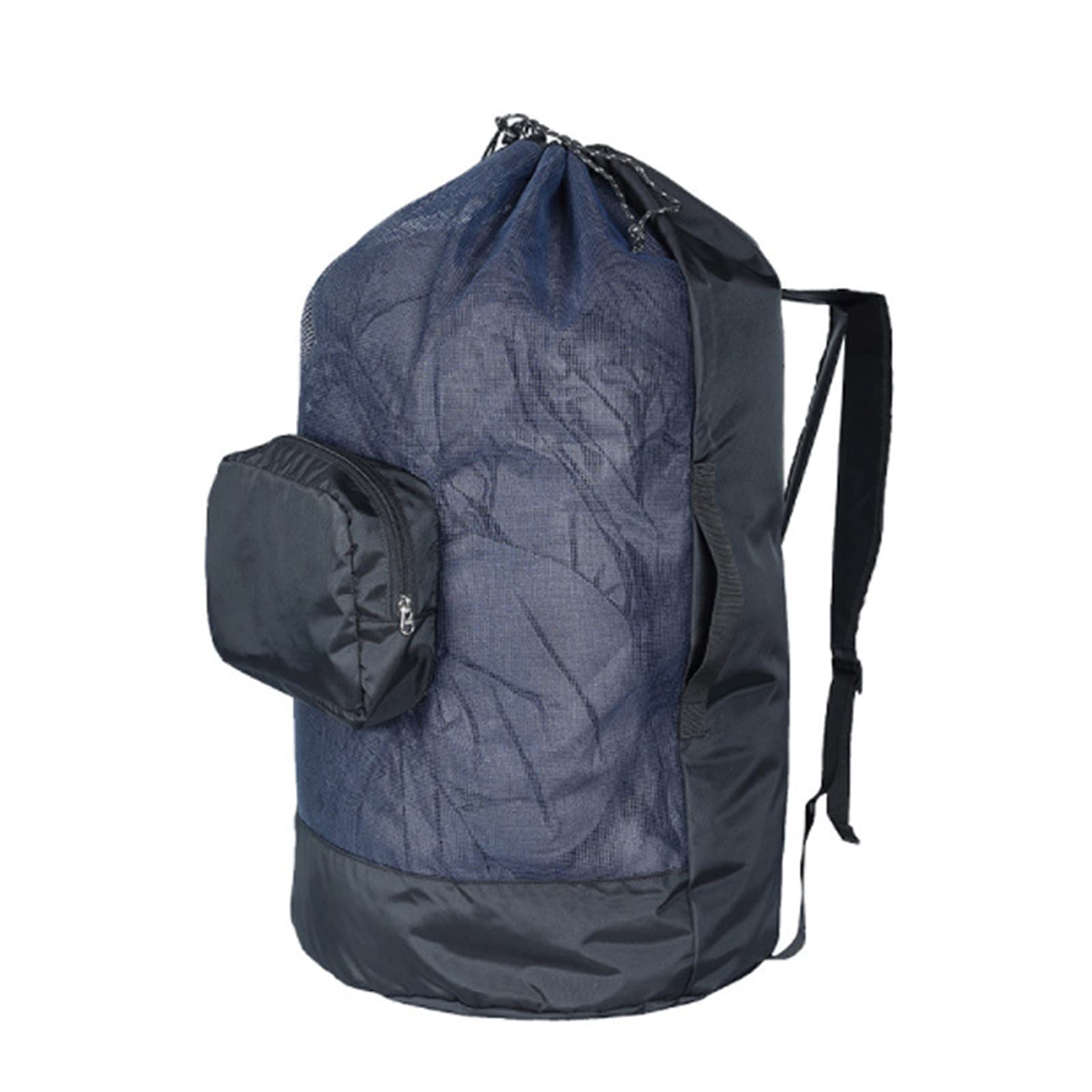 CactusAngui 40L Breathable Foldable Mesh Storage Bag - Multi-Purpose Organizer for Swimming, Gym, Clothes & Outdoor Activities - Compact & Durable (Black) - Perfect for Travel, Camping & Sports Gear Storage