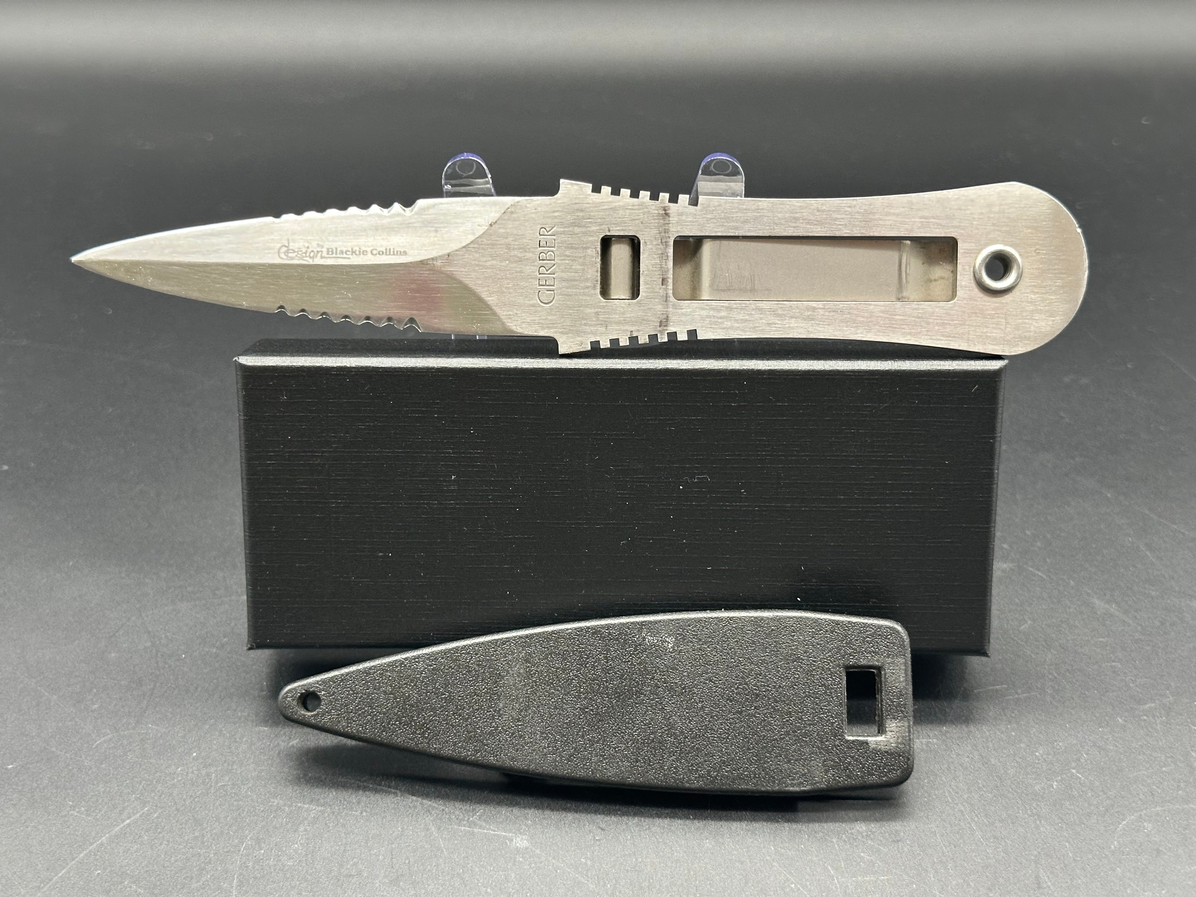 Vintage Gerber Blackie Collins River Master Knife - Made in USA - Perfect for Camping, Fishing & Outdoor Adventures