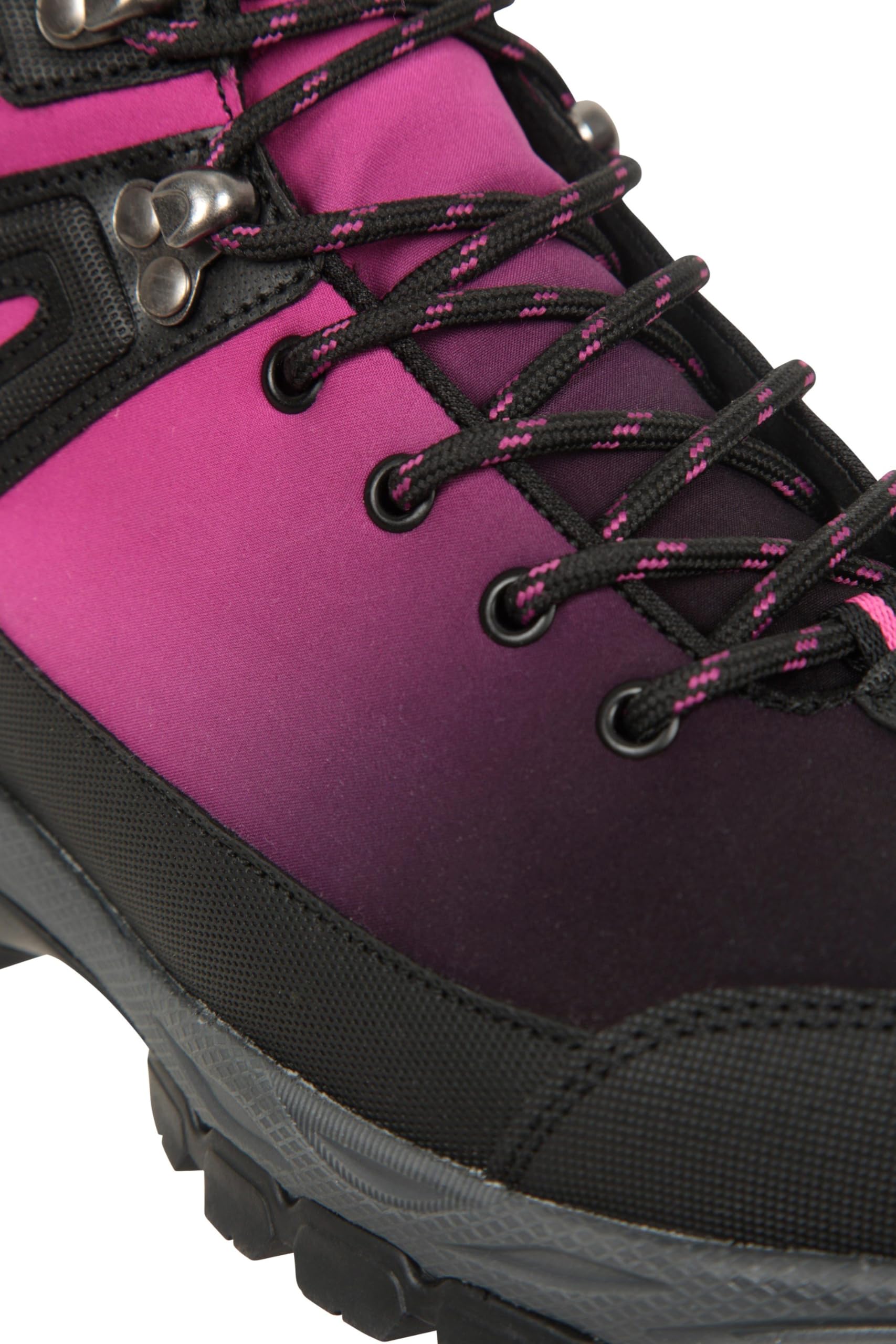 Mountain Warehouse Shadow Waterproof Women's Softshell Boots - Lightweight Hiking Boots for Outdoor Adventures, Walking & Trail Running