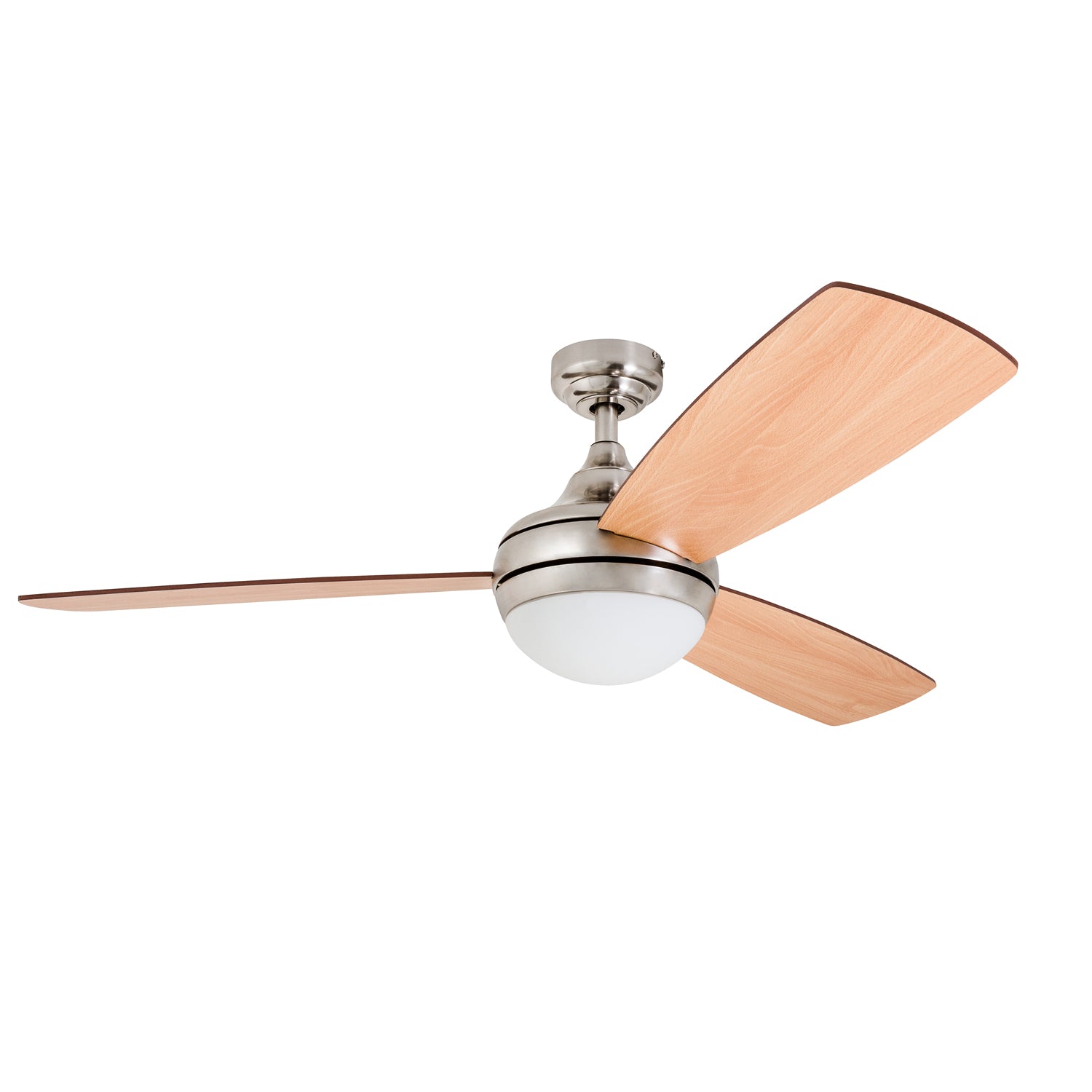 52 Inch Calico Brushed Nickel Ceiling Fan with Remote Control - Perfect for Living Room, Bedroom, and Indoor Cooling