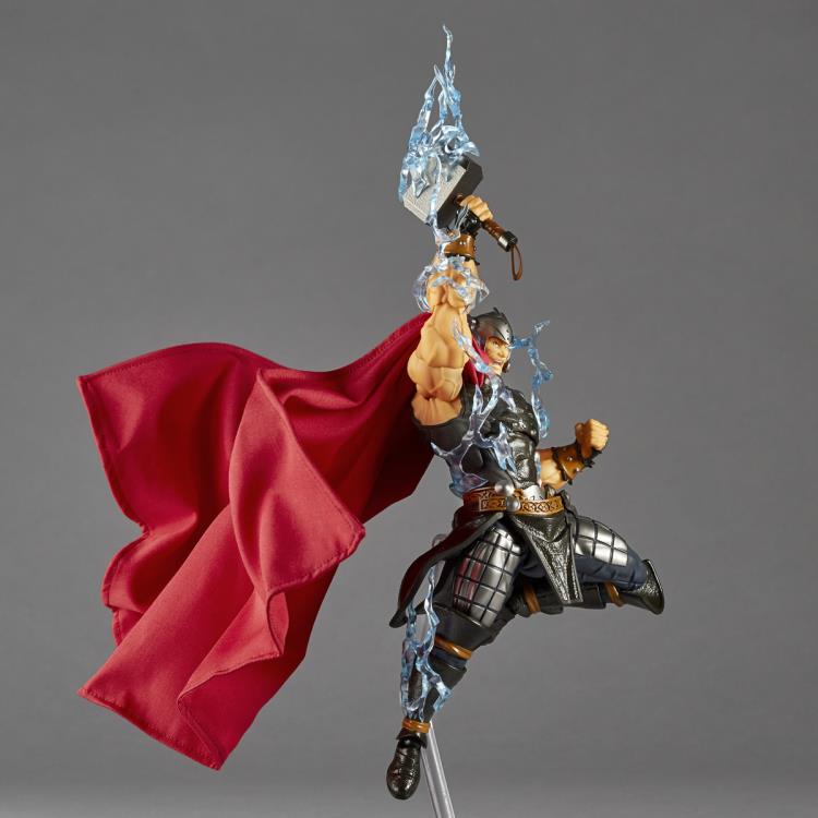 Amazing Yamaguchi Revoltech Action Figure - Thor NR018 - Highly Poseable Collectible for Marvel Fans & Display