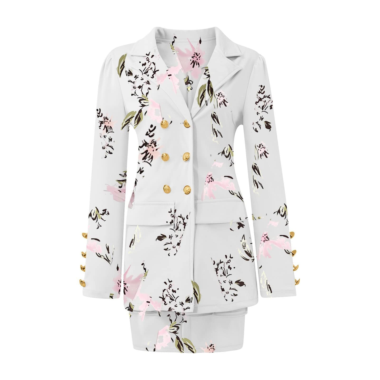 Oelaio Women's 2-Piece Blazer Outfit Set - Long Sleeve Open Front Casual Office Wear for Spring Summer Fall 2024 | Perfect for Business Meetings, Work Attire & Dressy Occasions