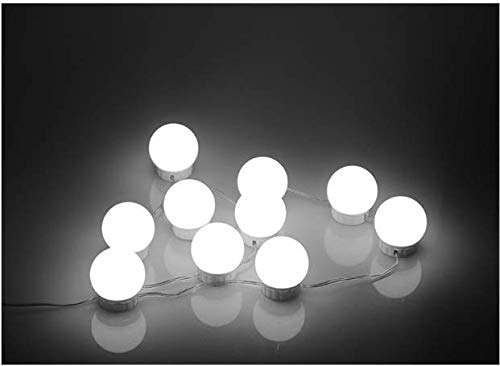 Hollywood LED Vanity Mirror Lights Kit - Dimmable Makeup Mirror Lights for Dressing Room (10 Bulbs, USB)