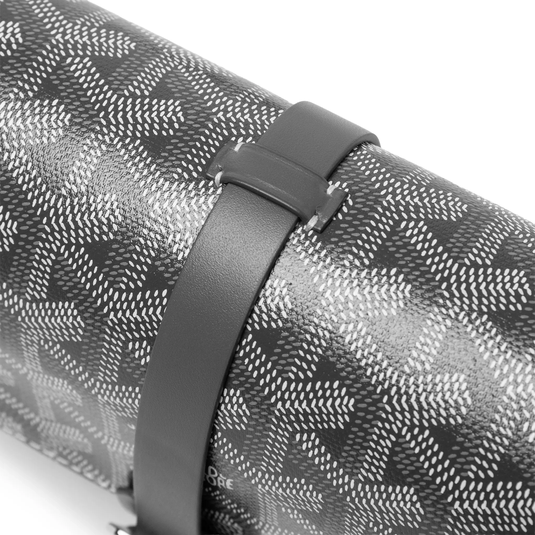 Goyard Double Travel Grey Watch Case - Luxury Leather Watch Storage for Men & Women - Perfect for Travel, Business & Everyday Use