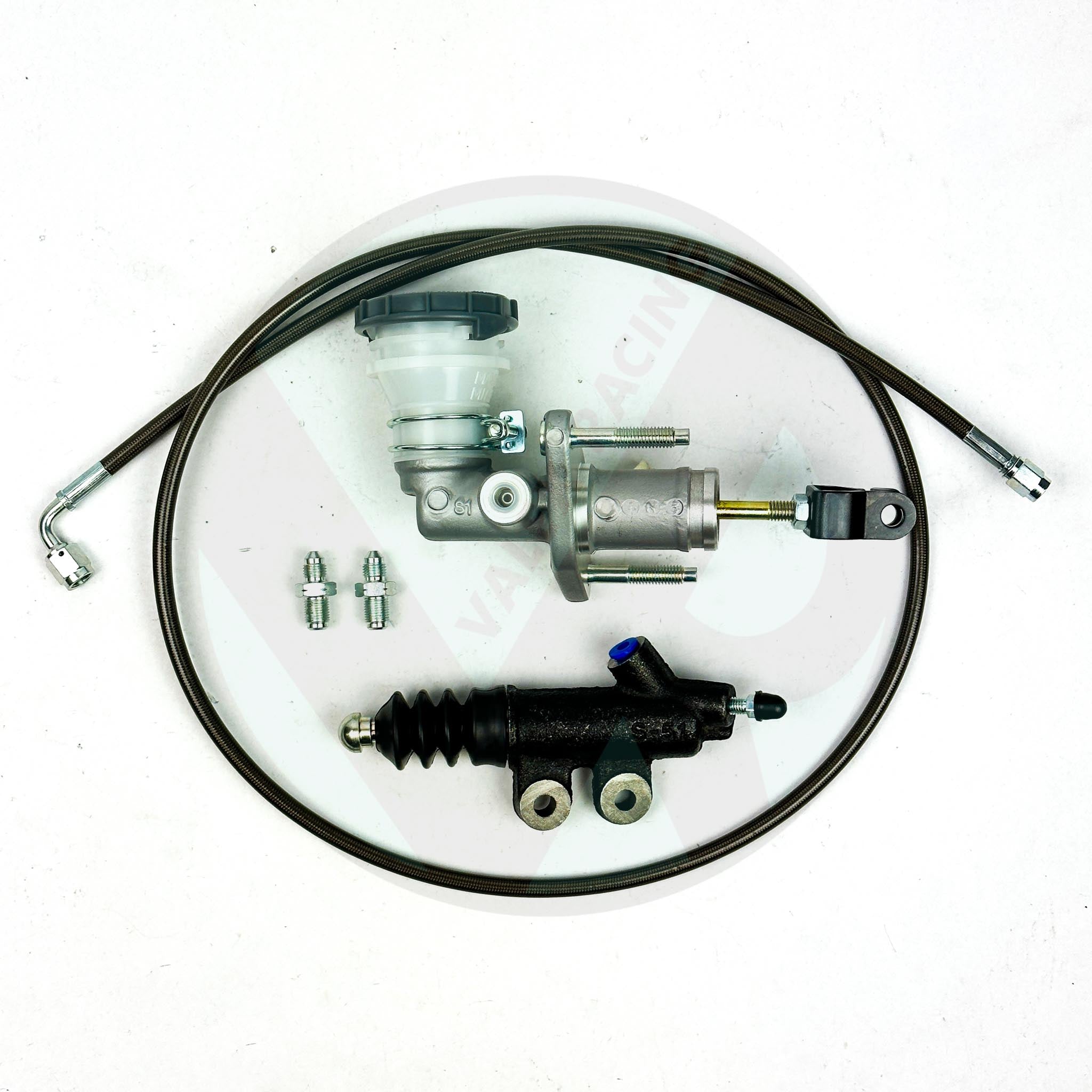OEM Bolt-In S2000 Clutch Master Cylinder with Slave Cylinder & Clutch Line - Compatible with 1992-2000 Honda Civic - Perfect for Performance Upgrades & Smooth Shifting