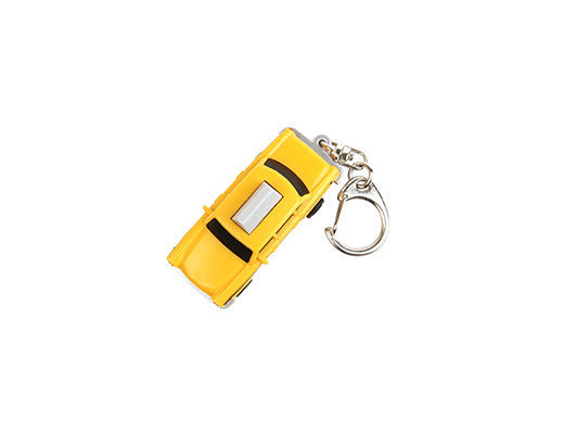 Kikkerland Taxi LED Keychain Light - Bright Mini Keyring Flashlight for Keys, Bags & Night Safety - Perfect for Travel, Camping & Emergency Use