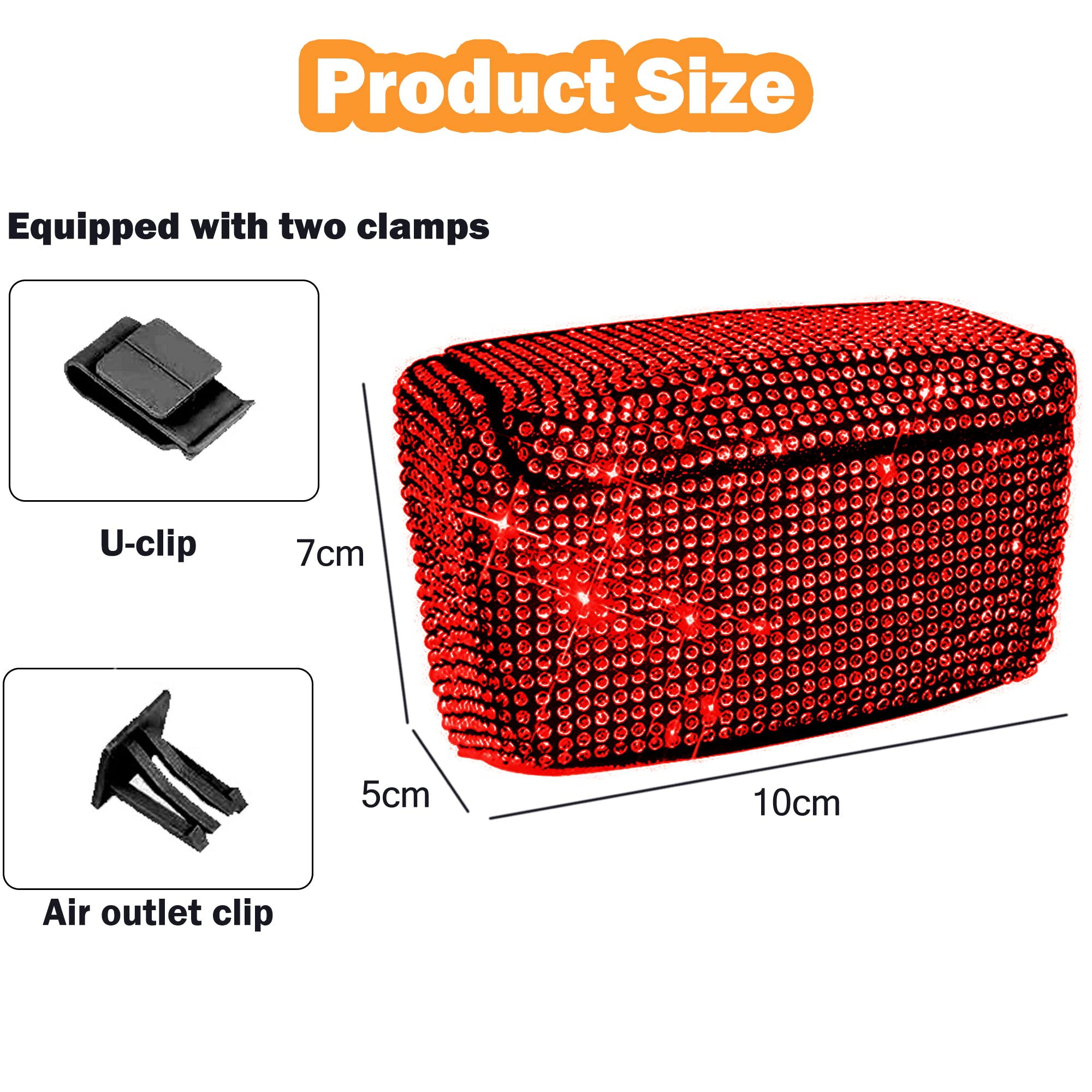 Smokeless Car Cup Holder Ashtray with Lid & Blue LED Light - Auto Cigarette Lighter Ashtray for Vehicles - Perfect for Road Trips, Commuting and Smoking Drivers (Red)