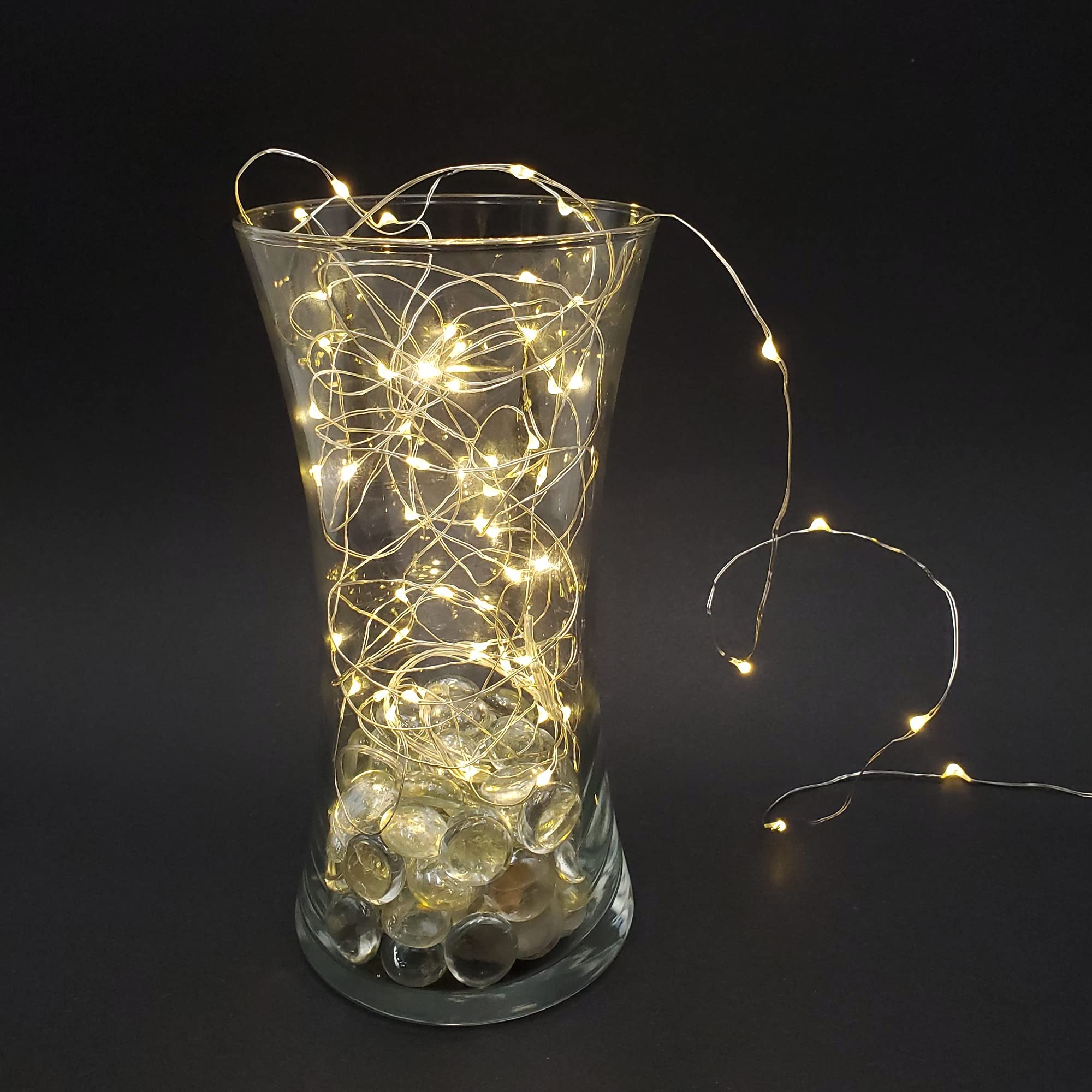 LumaBase Battery Operated LED Fairy String Lights - 3 Pack Warm White Waterproof Outdoor Christmas Decor for Bedroom, Garden, Party & Wedding