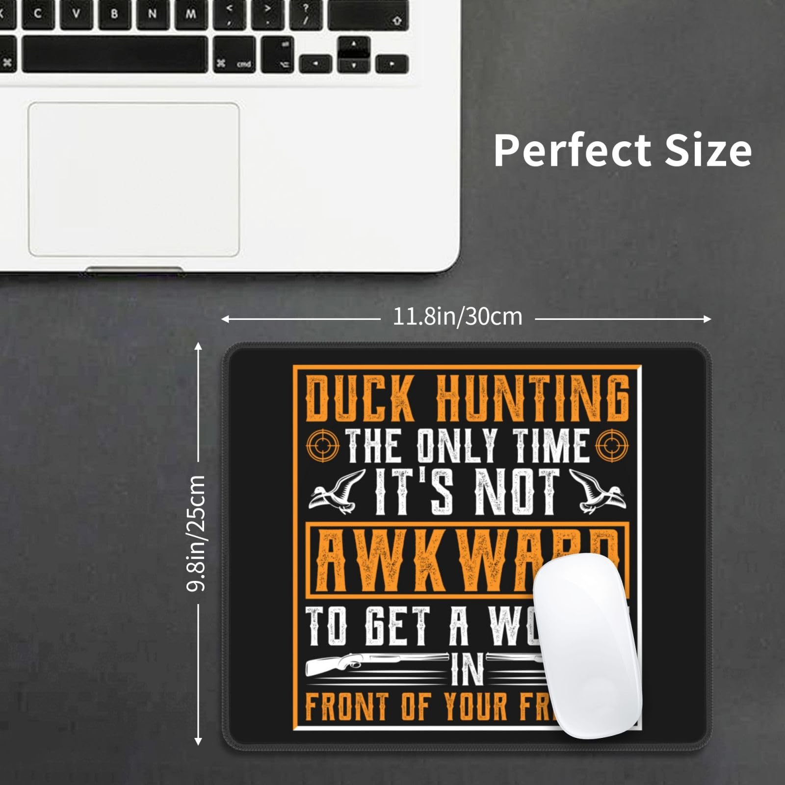 Duck Hunting Mouse Pad - Waterproof Non-Slip Rubber Base, 10x12 Inch Gaming & Office Mousepad for PC/Laptop | Perfect for Gamers, Hunters & Office Workers