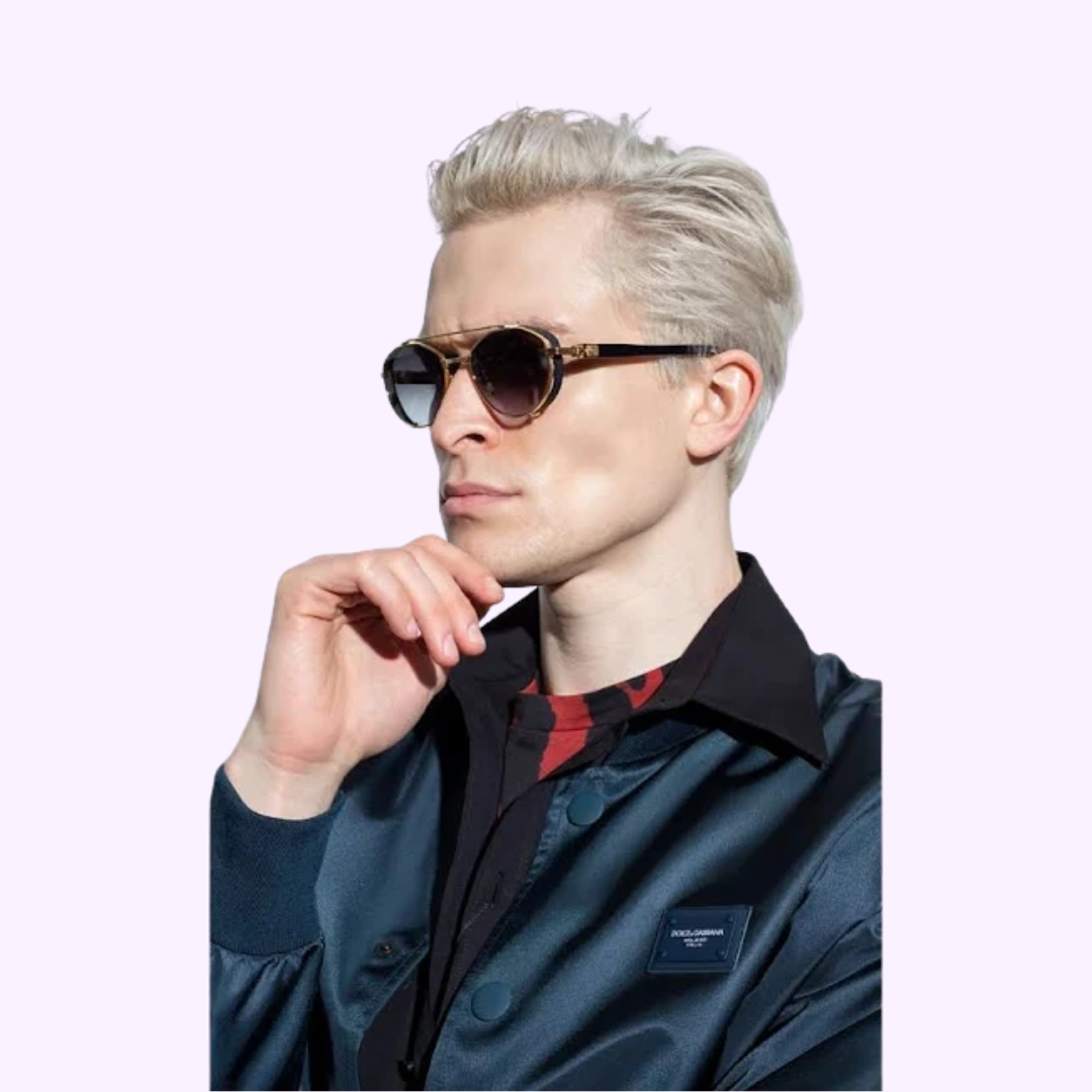 Balmain BPS 120A 52 Brigade IV Unisex Sunglasses - UV Protection Fashion Shades for Men & Women - Perfect for Driving, Beach & Outdoor Activities