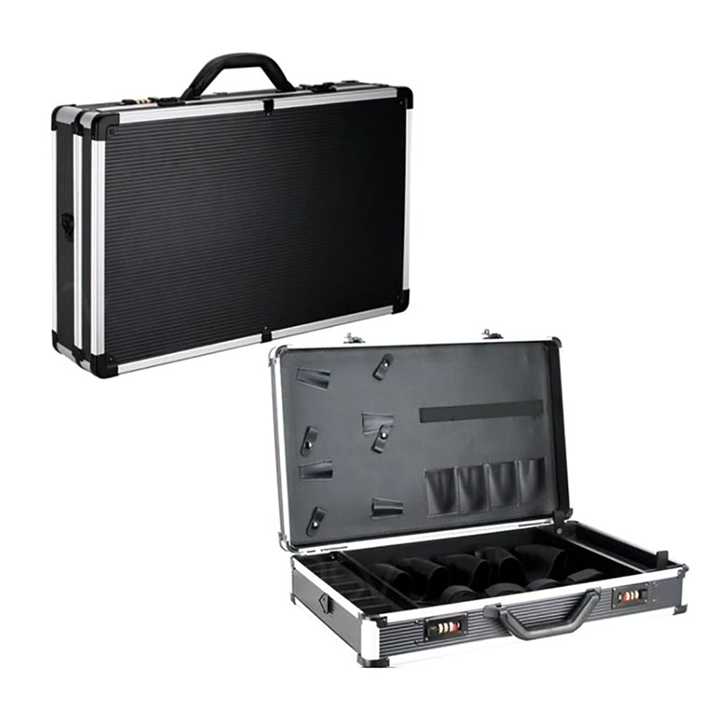 Professional Barber Carrying Case - Salon Hair Cutting Grooming Kit Organizer for Clippers, Scissors & Barber Tools | Portable Stylist Tool Box for Travel & Salon Storage (D)