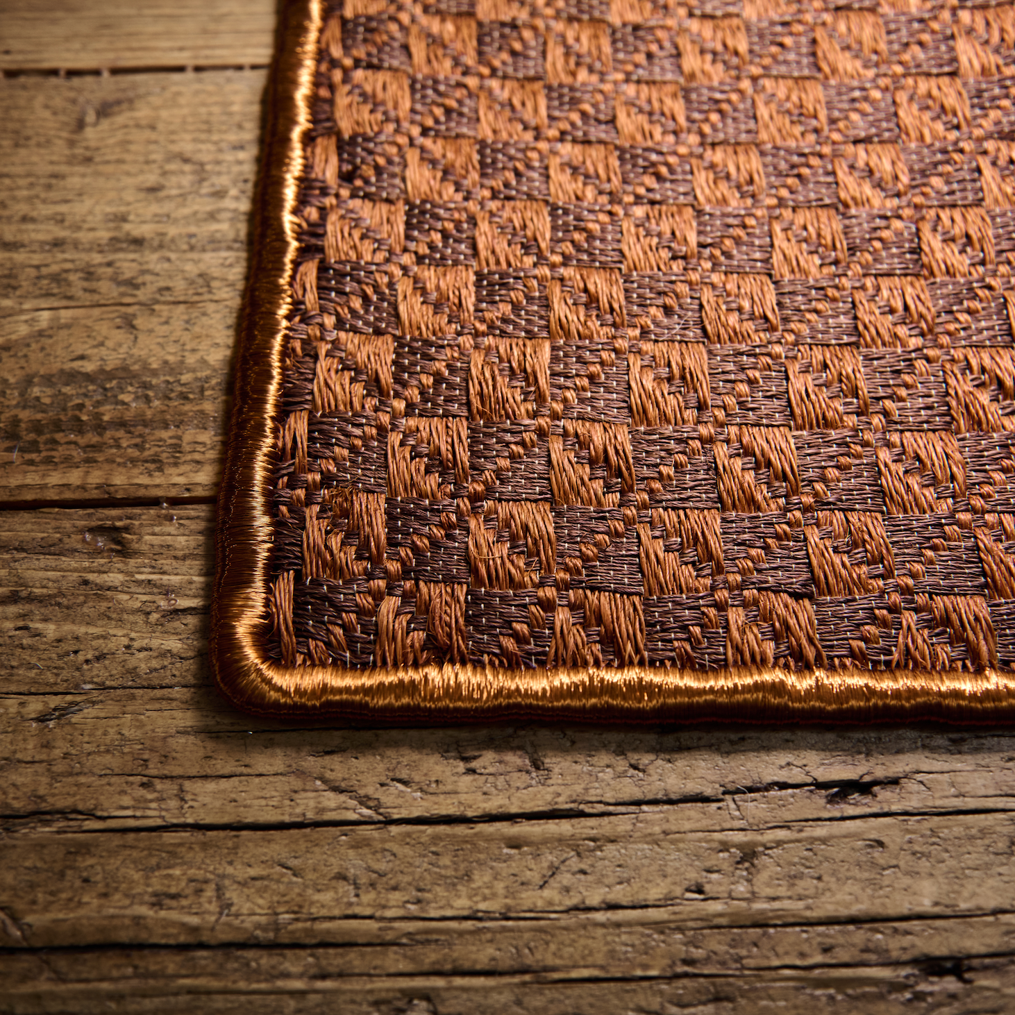 Premium Copper Border Placemats Set of 2 - Elegant Table Setting for Dining Room, Kitchen, or Party Decor