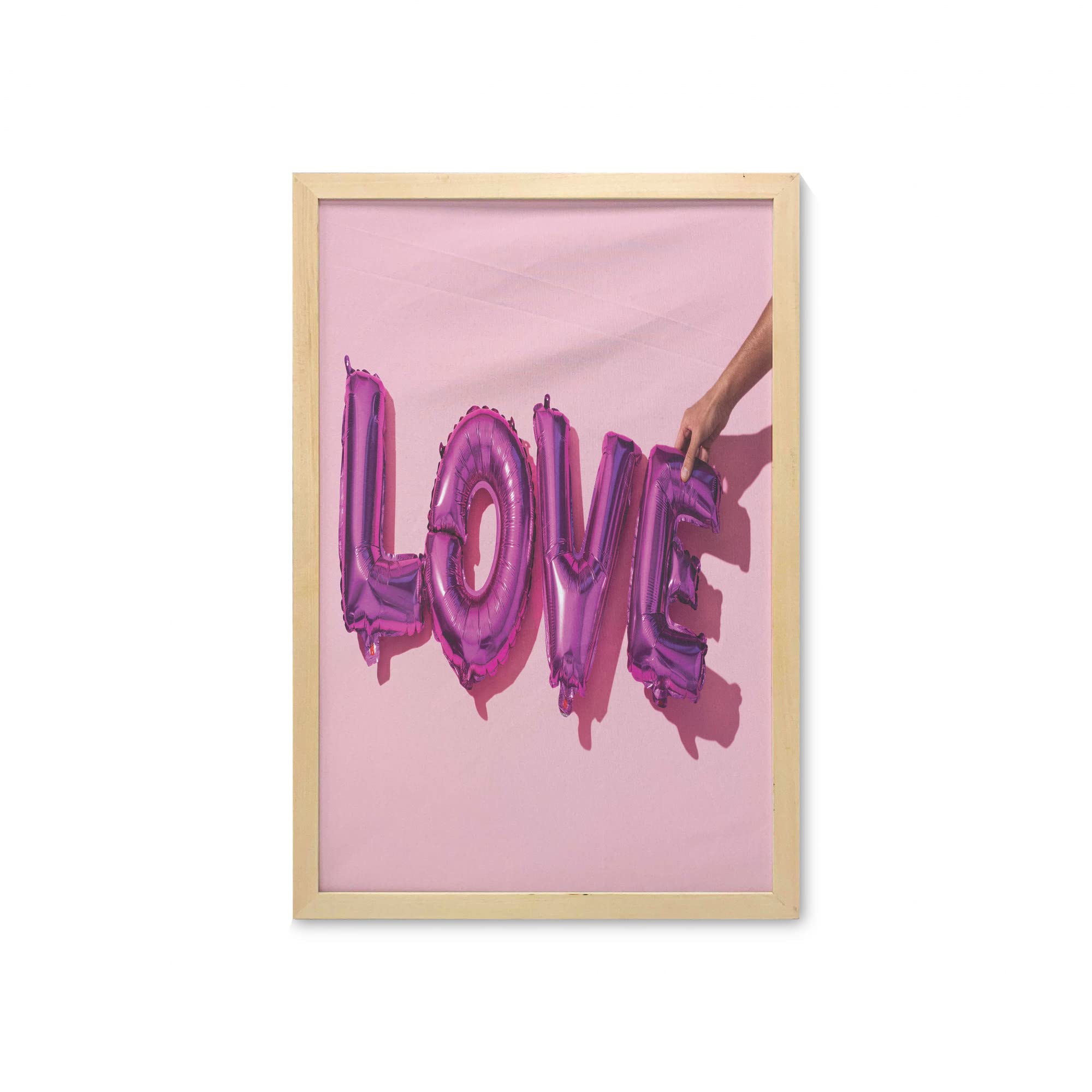 Ambesonne Romantic Love Words with Balloons Wall Art - 23