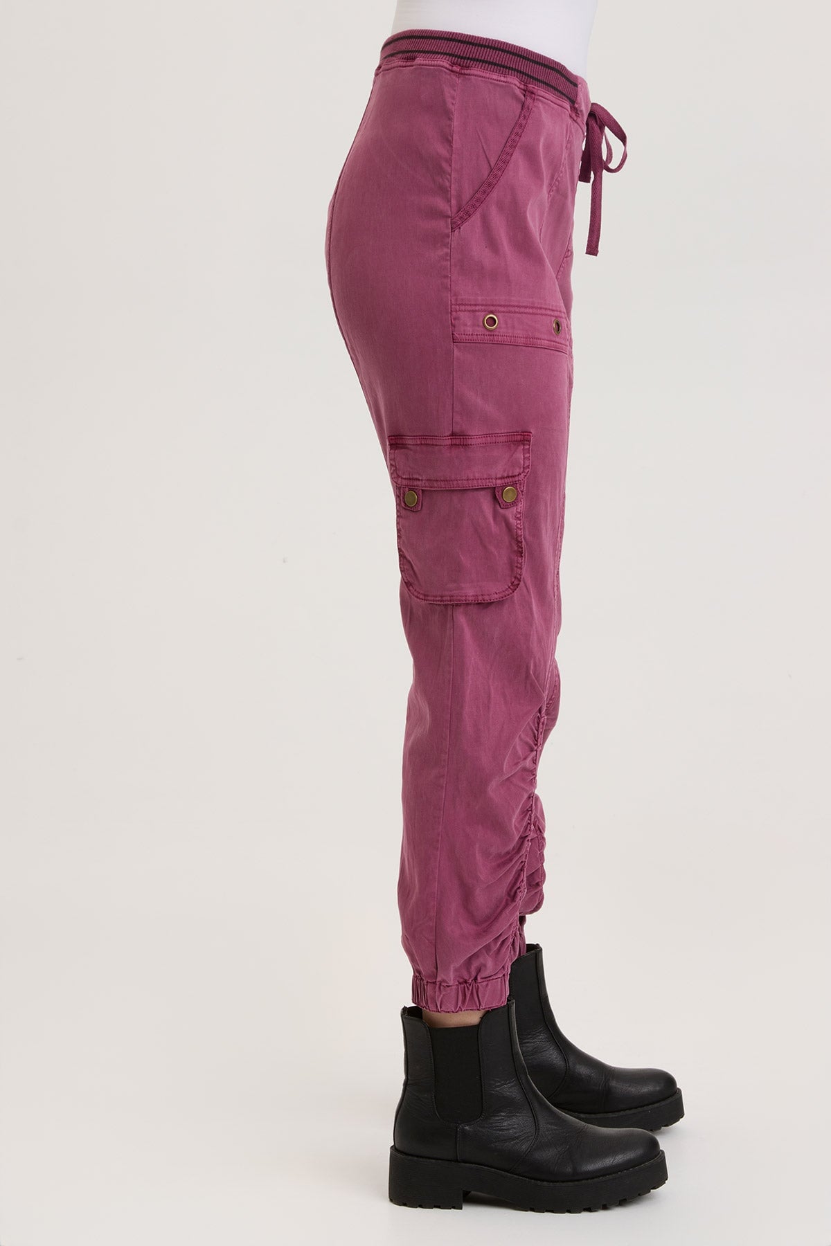 Maxime High Waist Banded Pants for Women - Comfortable Stretch Yoga Pants, Workout, Lounge & Everyday Wear