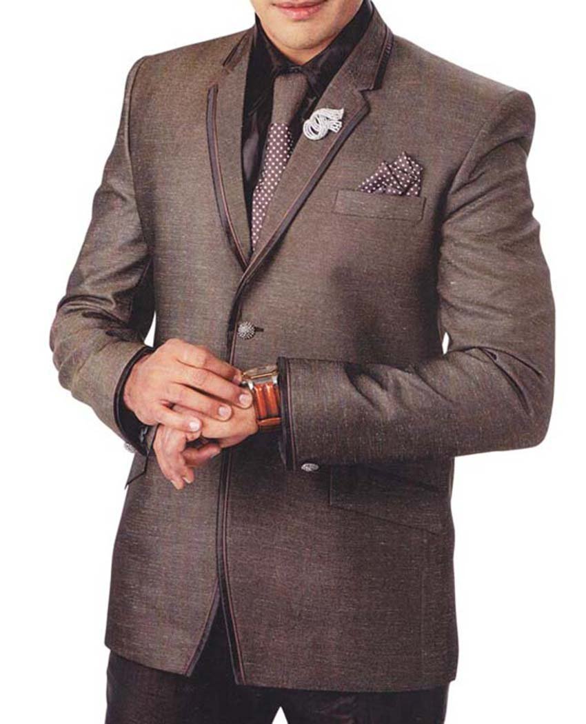 INMONARCH Men's Brown Tuxedo Suit 6-Piece Set for Wedding, Prom, Gala & Formal Events - Premium Quality TX0937 - Perfect for Evening Parties, Cocktail Receptions & Special Occasions