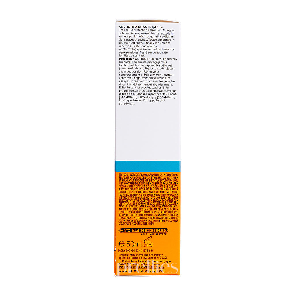 La Roche-Posay Anthelios UVmune 400 SPF50+ Sunscreen Cream 50ml - Oil-Free Face Sun Protection for Sensitive Skin | Daily Use, Outdoor Activities & Travel