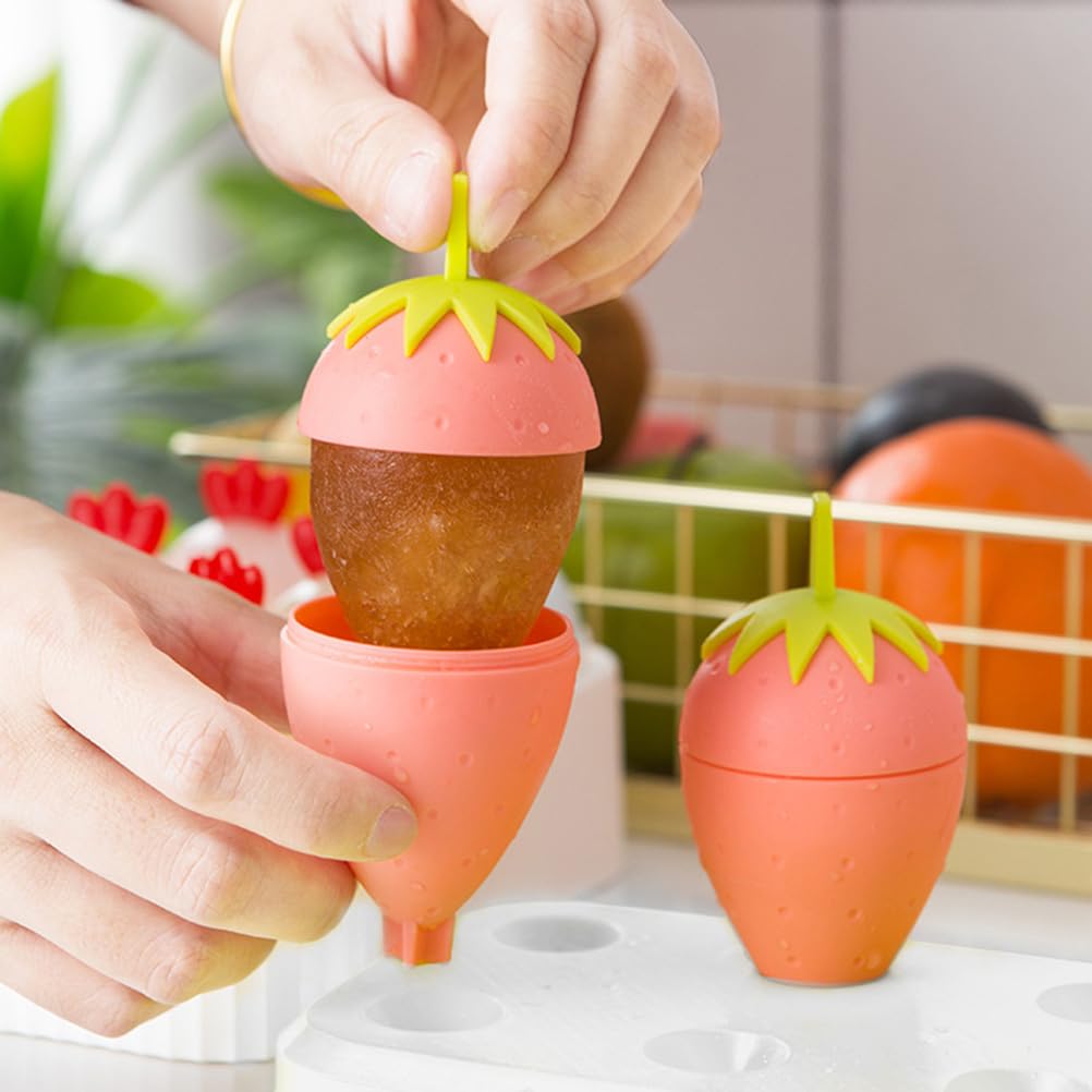6-Piece Reusable Silicone Popsicle Molds for Kids - DIY Ice Cream, Strawberry & Fudge Treats | BPA-Free, Easy Clean | Perfect for Summer Snacks, Birthday Parties & Family Fun