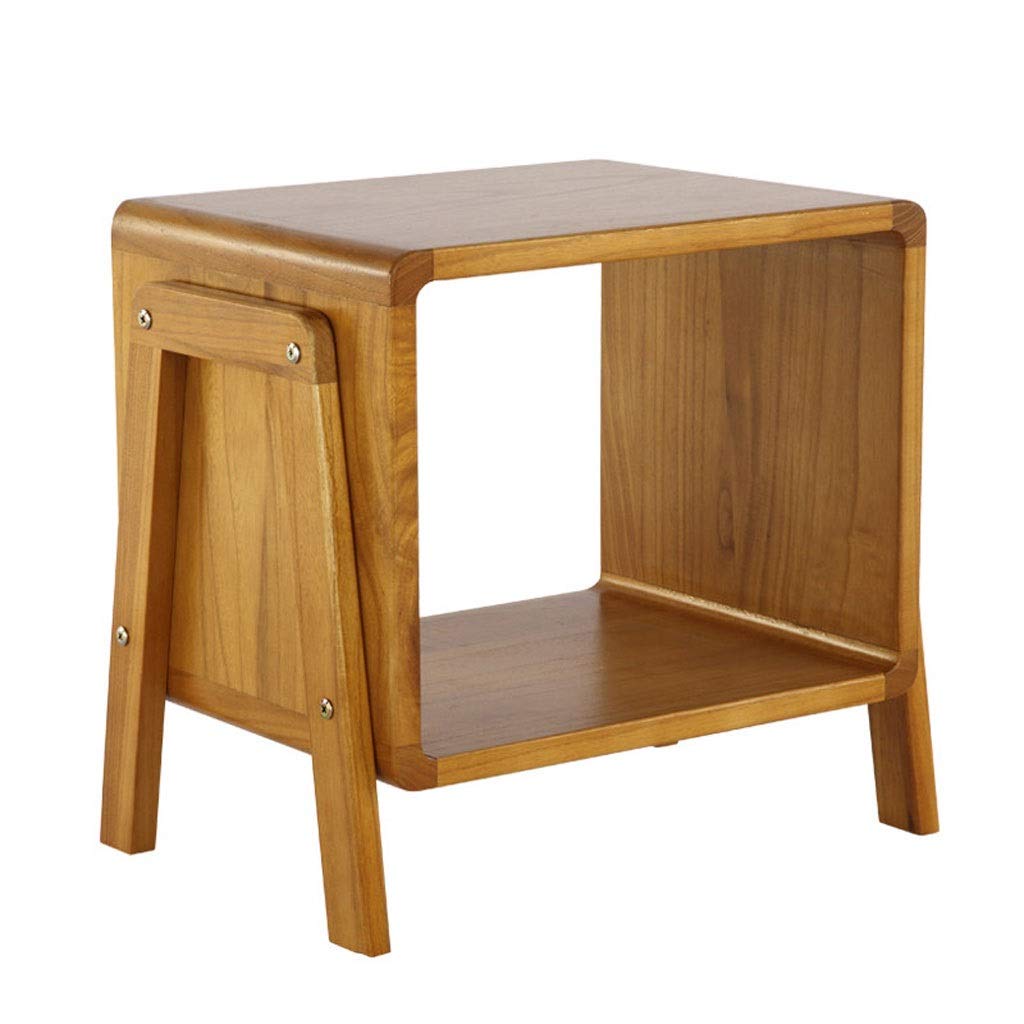 Multifunctional Wooden Nightstand with Storage - Bedside Table, Shoe Bench, Living Room Organizer - Perfect for Bedroom, Porch, and Entryway Storage Solutions