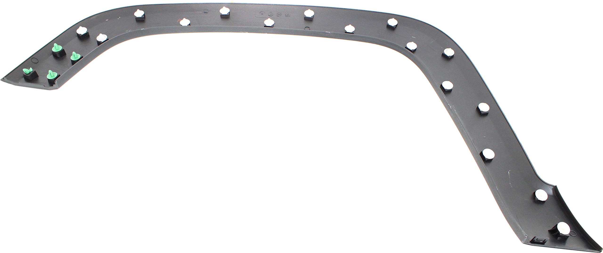 Evan-Fischer Front Fender Trim Compatible with 2015-2018 Jeep Renegade - Textured Dark Gray Plastic CAPA Certified Right Passenger Side Replacement Part | Perfect for Off-Roading, Car Restoration & DIY Auto Repair