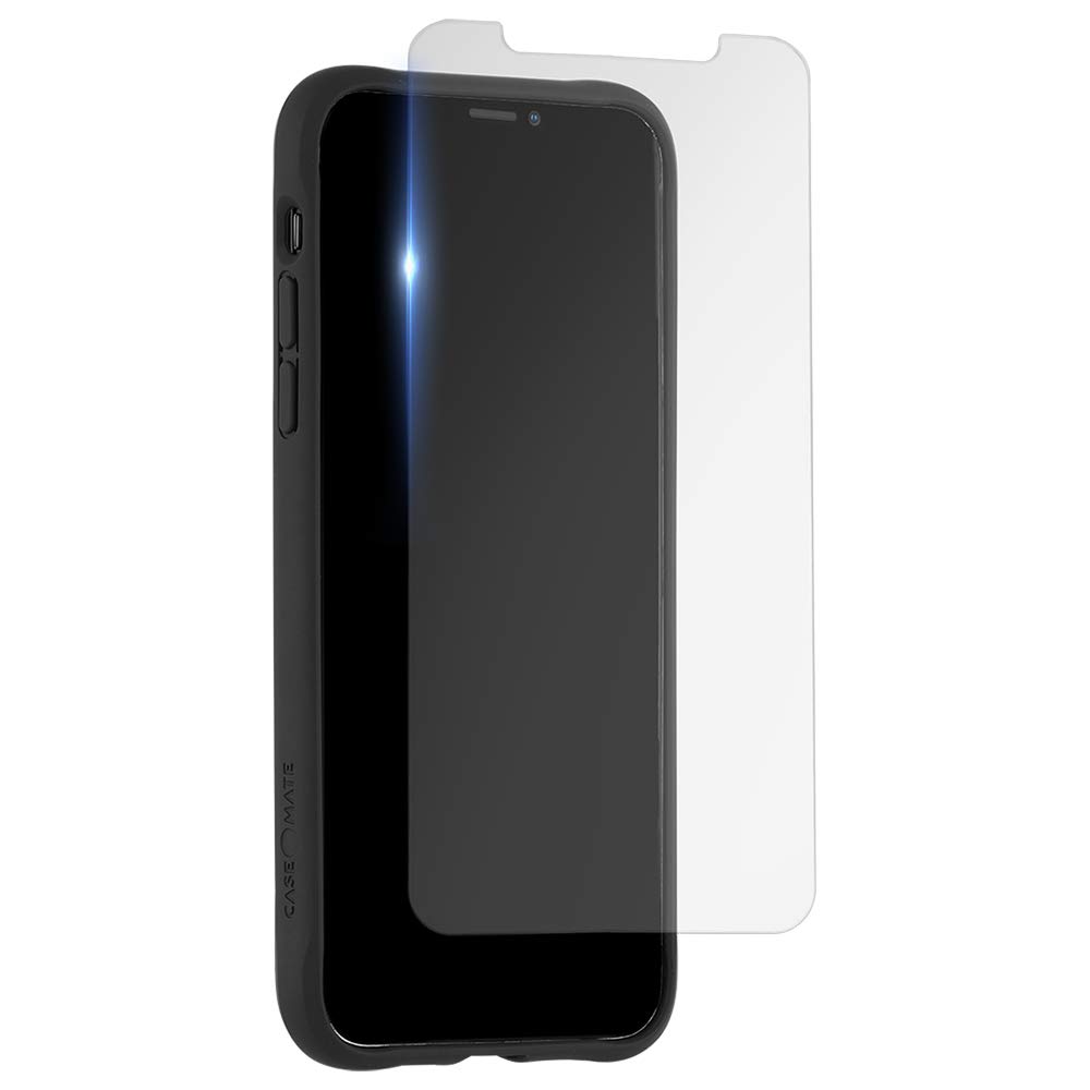 Case-Mate Tough Case & Tempered Glass Screen Protector for iPhone 11 Pro (5.8 Inch) - Smoke Black Protective Cover - Drop Protection & Scratch Resistance - Perfect for Outdoor, Work & Daily Use