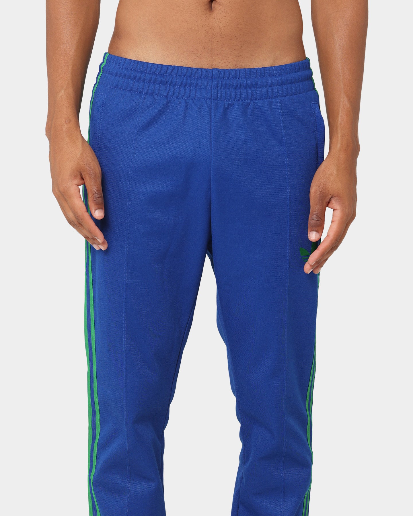 Adidas Adicolor Striped Trackpants for Men - Collegiate Royal Blue Athletic Joggers | Gym Workout, Running & Casual Streetwear