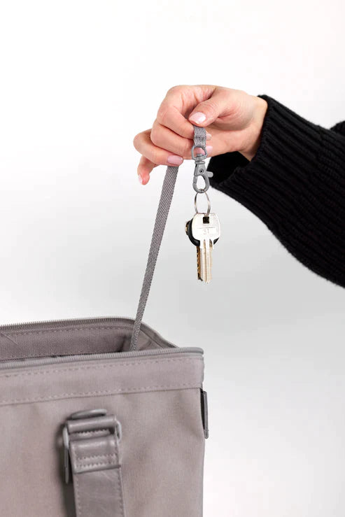 Grey Convertible Mini Weekender Bag - Stylish & Compact Travel Duffel for Weekend Getaways, Gym, Work & Overnight Trips