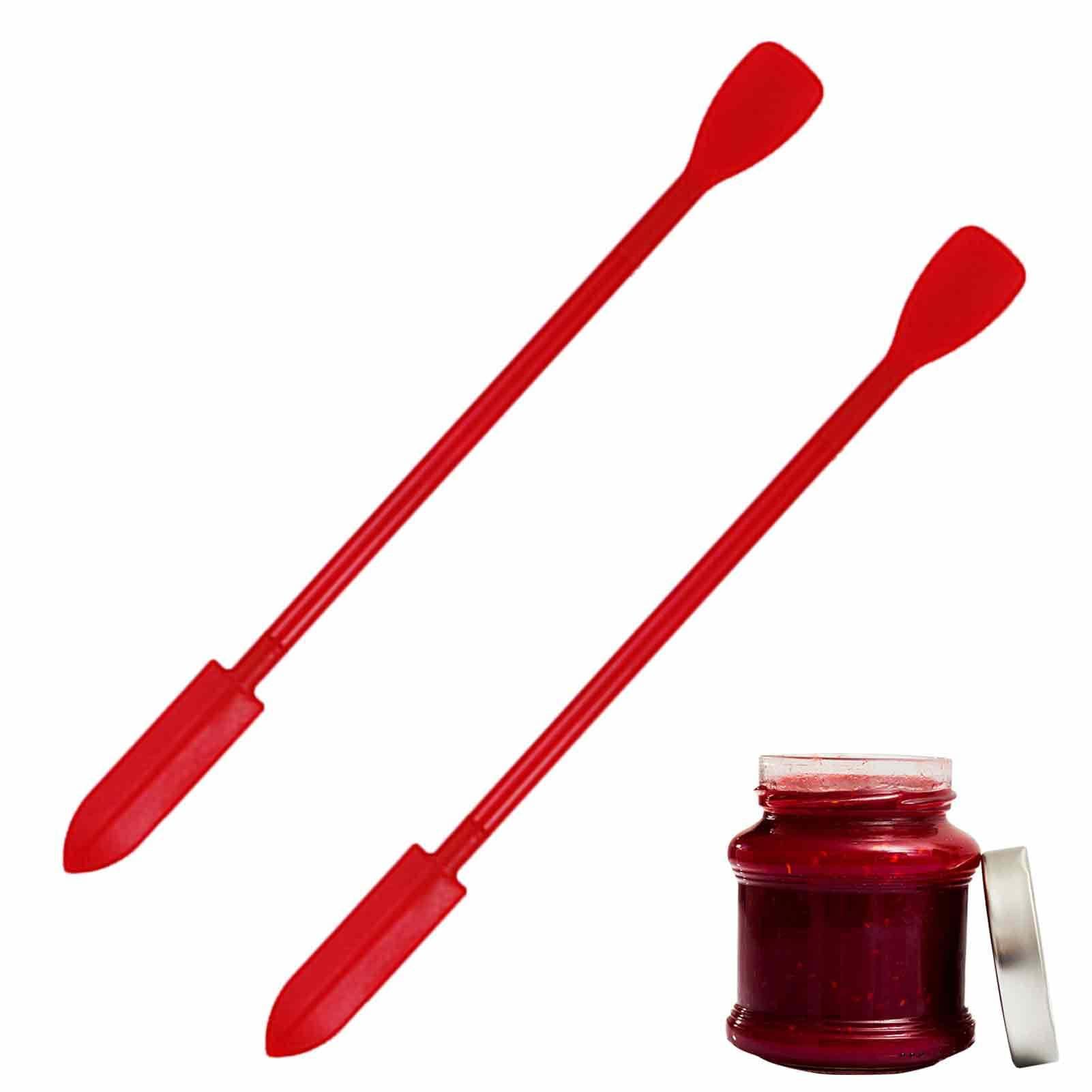 pologmase Makeup Spatula - 2 Pack Reusable Silicone Beauty Spatulas for Cosmetics, Creams, Skincare & DIY Crafts | Perfect for Foundation, Lip Balm, Face Masks & Small Bottle Applications
