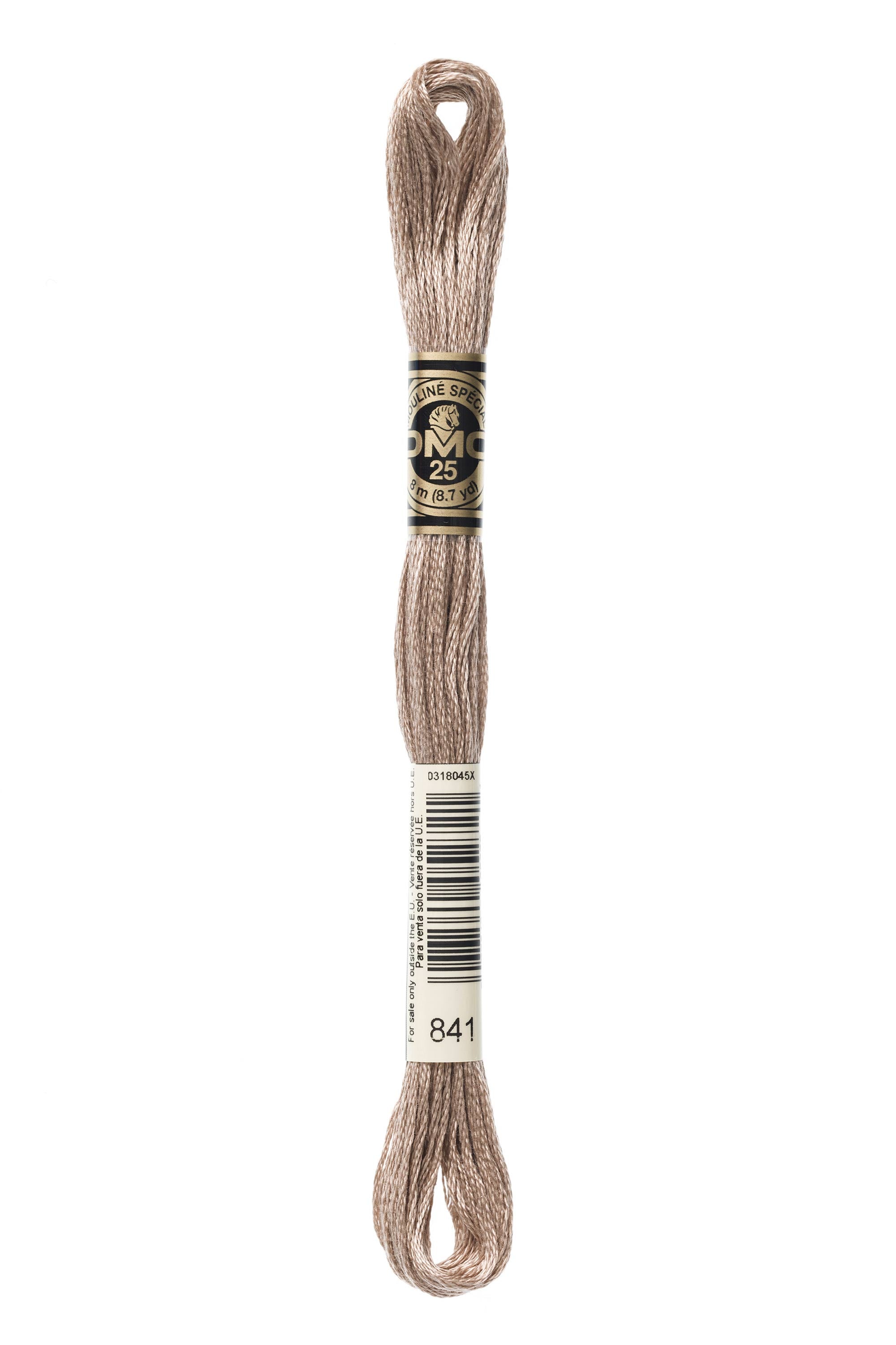 DMC 841 Cotton Embroidery Floss - 6 Stranded Premium Thread for Cross Stitch, Needlework & Hand Embroidery | Perfect for DIY Crafts, Scrapbooking & Home Decor Projects
