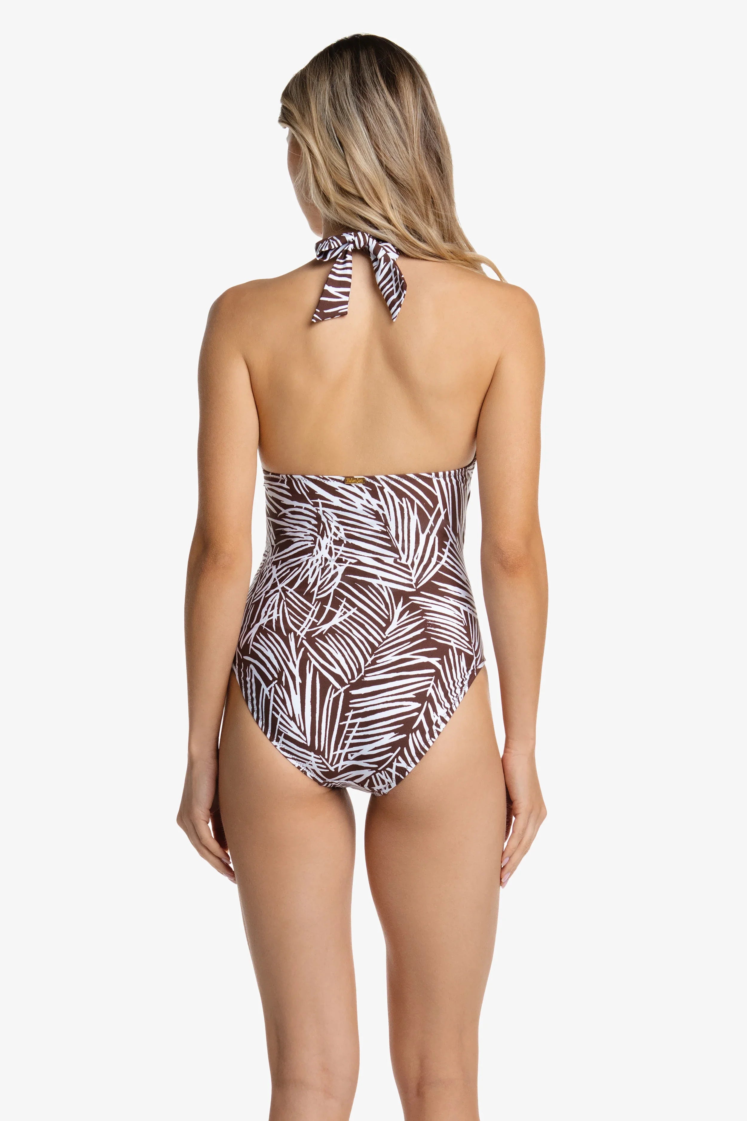 Tortoise Wrap One Piece Swimsuit | Paradise Palm Print Beachwear for Women - Perfect for Pool Parties, Vacations & Summer Getaways