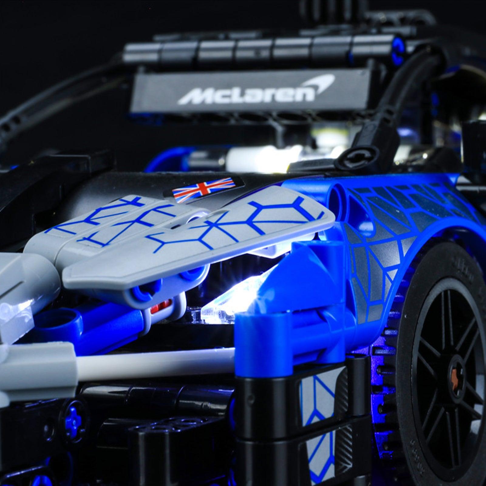 LEGO Technic McLaren Senna GTR 42123 Light Kit - Upgrade Your Model Car with LED Lights for Realistic Display & Night Showcase