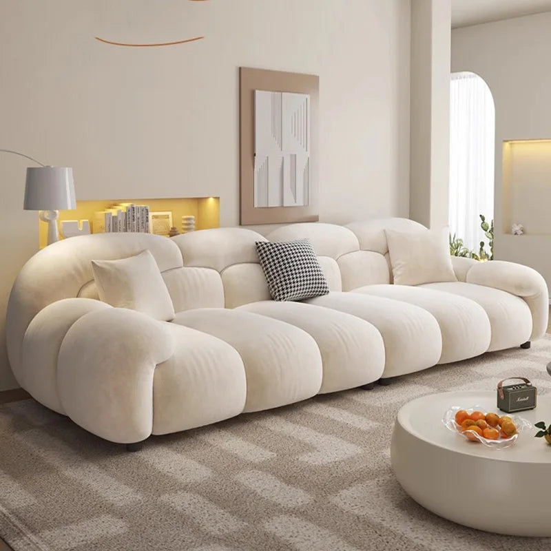 Minimalist Lazy Luxury Living Room Sofa Set - Modern Comfortable Sectional Couch for Small Spaces | Perfect for Apartments, Condos and Cozy Home Decor