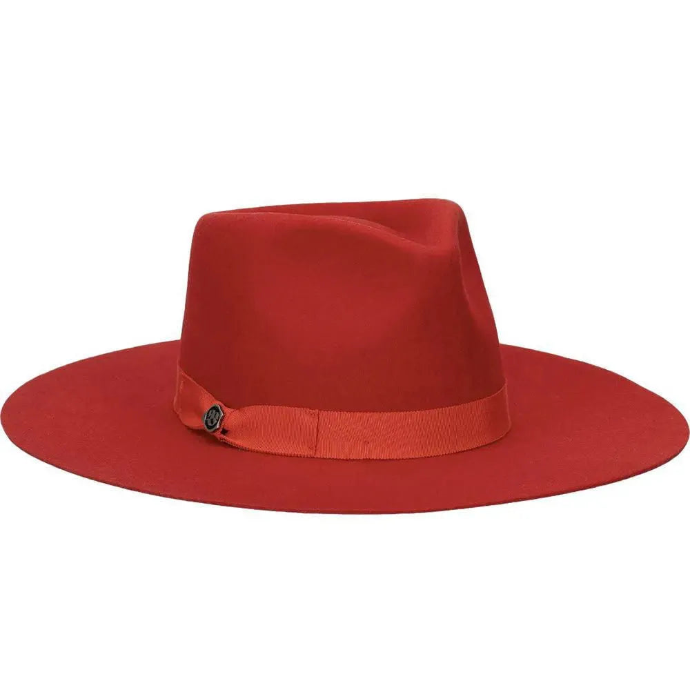Premium Wool Felt Fedora Hat - Biltmore Celebration Wide Brim Hat for Men & Women | Elegant Fashion Accessory for Outdoor Events, Weddings, and Parties