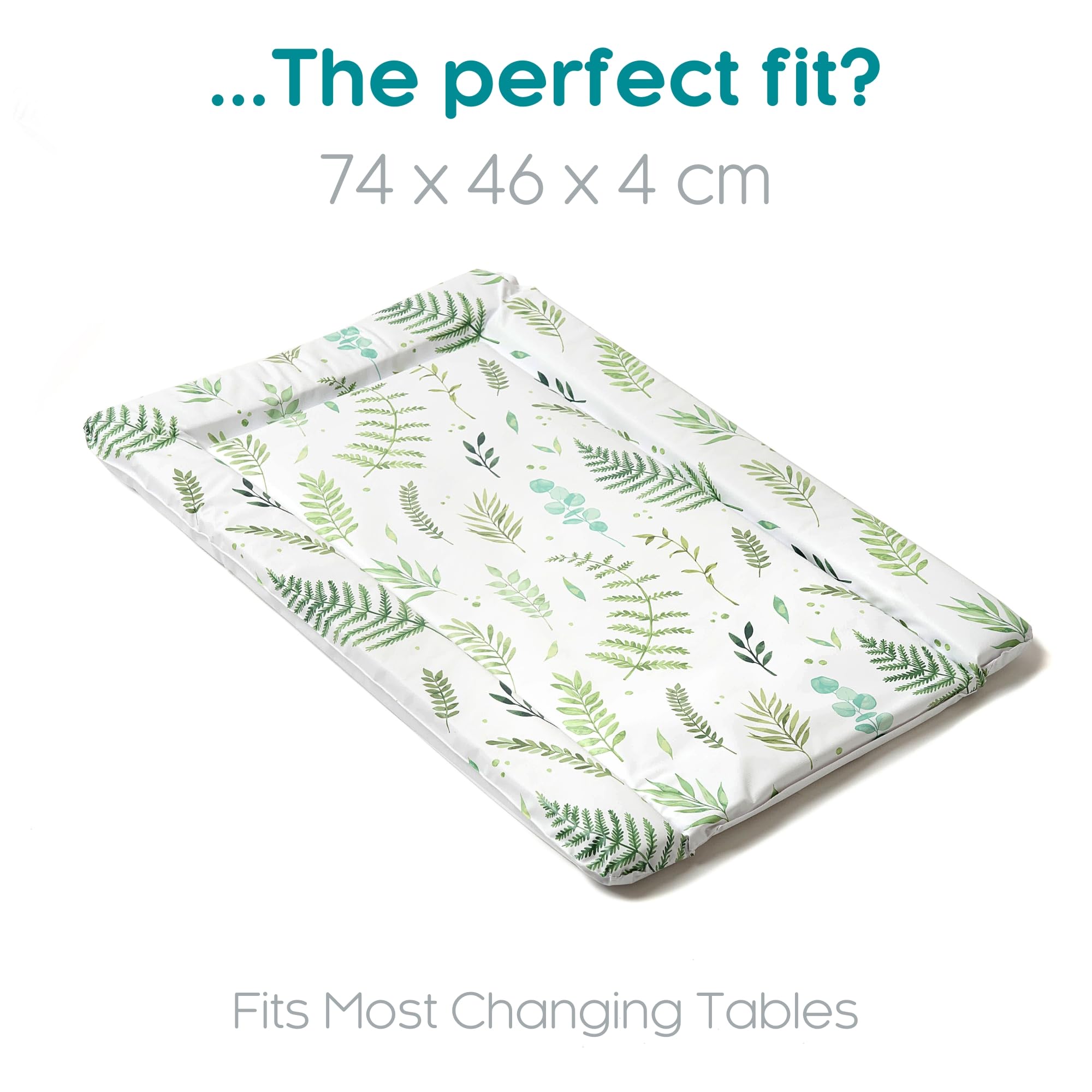 Organic Cotton Baby Changing Mat with Waterproof Cover - Soft, Portable & Washable for Nursery, Travel & Diaper Bag Essentials