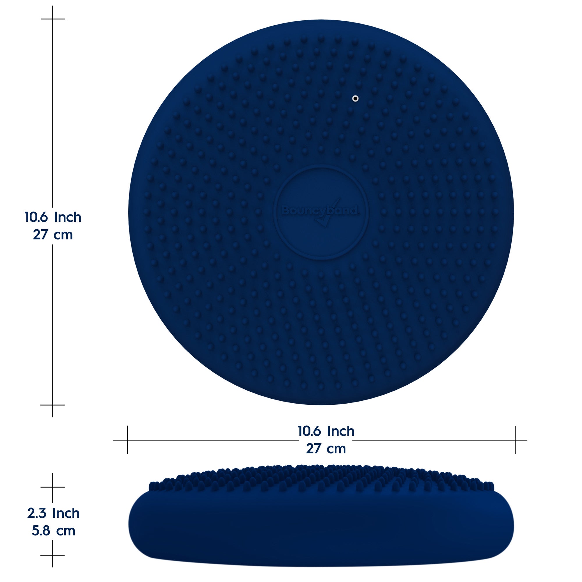 Bouncyband® Little Wiggle Antimicrobial Seat Cushion - Blue 10.75
