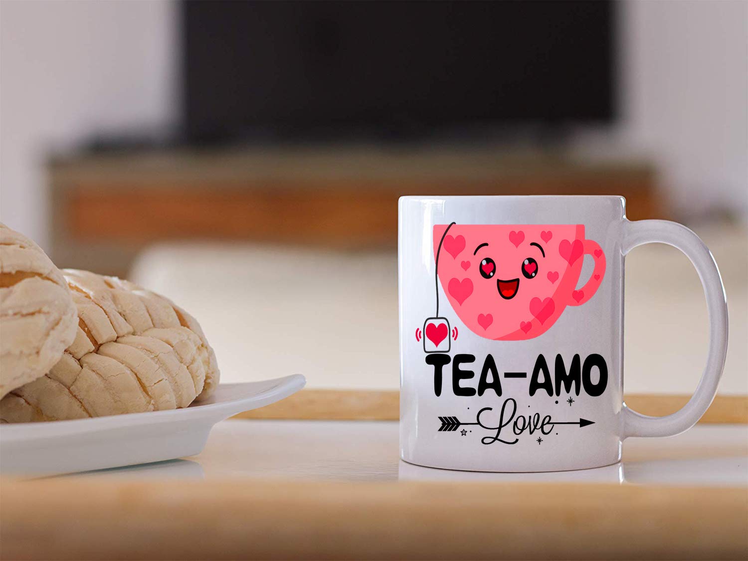 11 oz Funny Coffee Mug with 'Te Amo' Spanish I Love You Design - Perfect Gift for Women, Birthday, Christmas, Valentine's Day - Ideal for Her, Fiancée, Girlfriend, Wife, Mom - Great for Home, Office, or Romantic Breakfast in Bed
