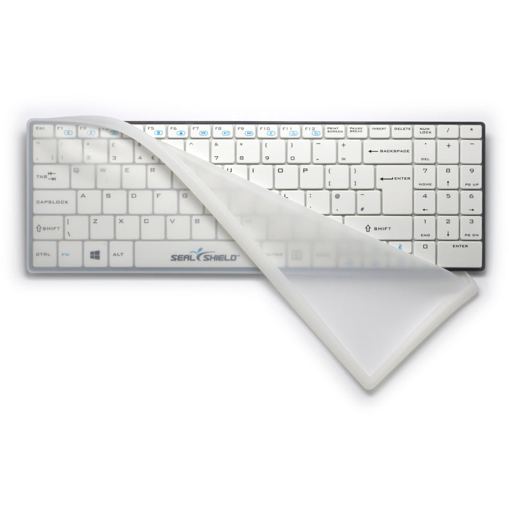 Seal Shield Clean Wipe Bluetooth Mini UK Keyboard - Waterproof, Removable Cover - Ideal for Hospitals, Kitchens & Sanitary Environments