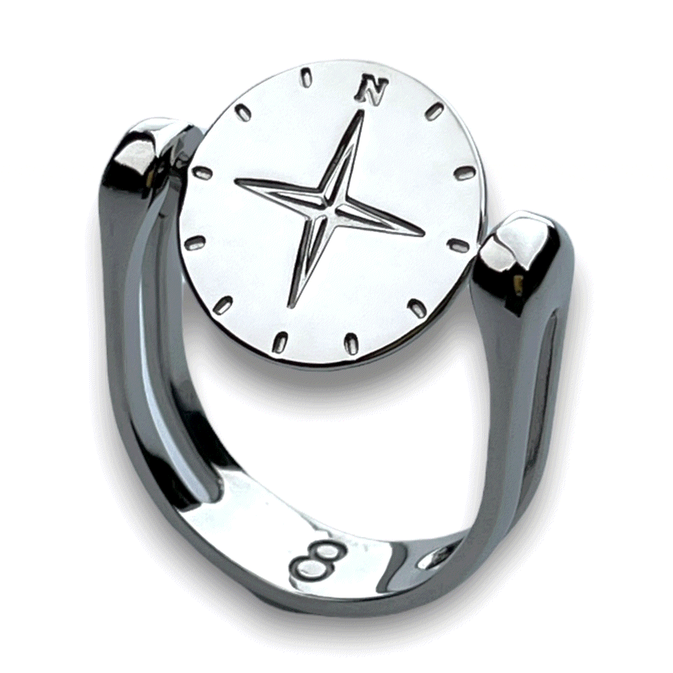 Compass Symbol Element (Spin to Combine) - DIY Craft Supplies for Jewelry Making, Scrapbooking & Home Decor