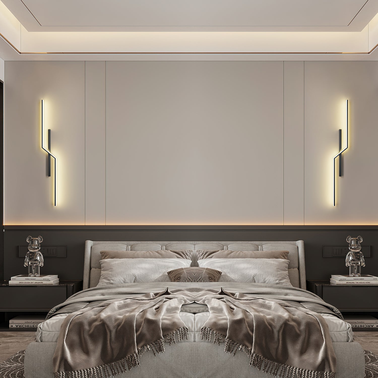 Echelon Rechargeable LED Wall Light - Dimmable Battery Operated Sconce for Bedroom, Hallway & Outdoor Use - Modern Home Decor Lighting Fixture