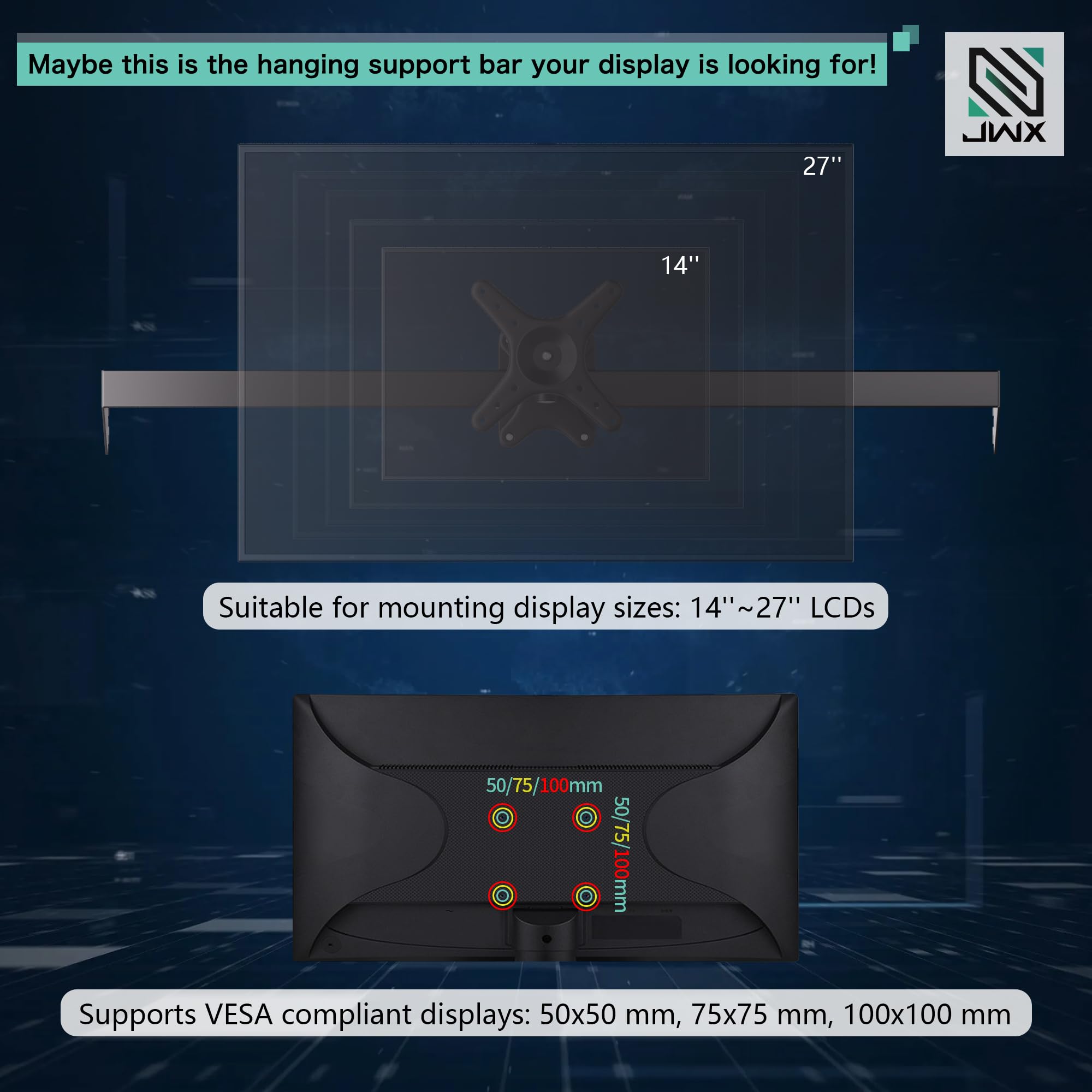 360° Rotating Gaming Monitor Mount for 14-32