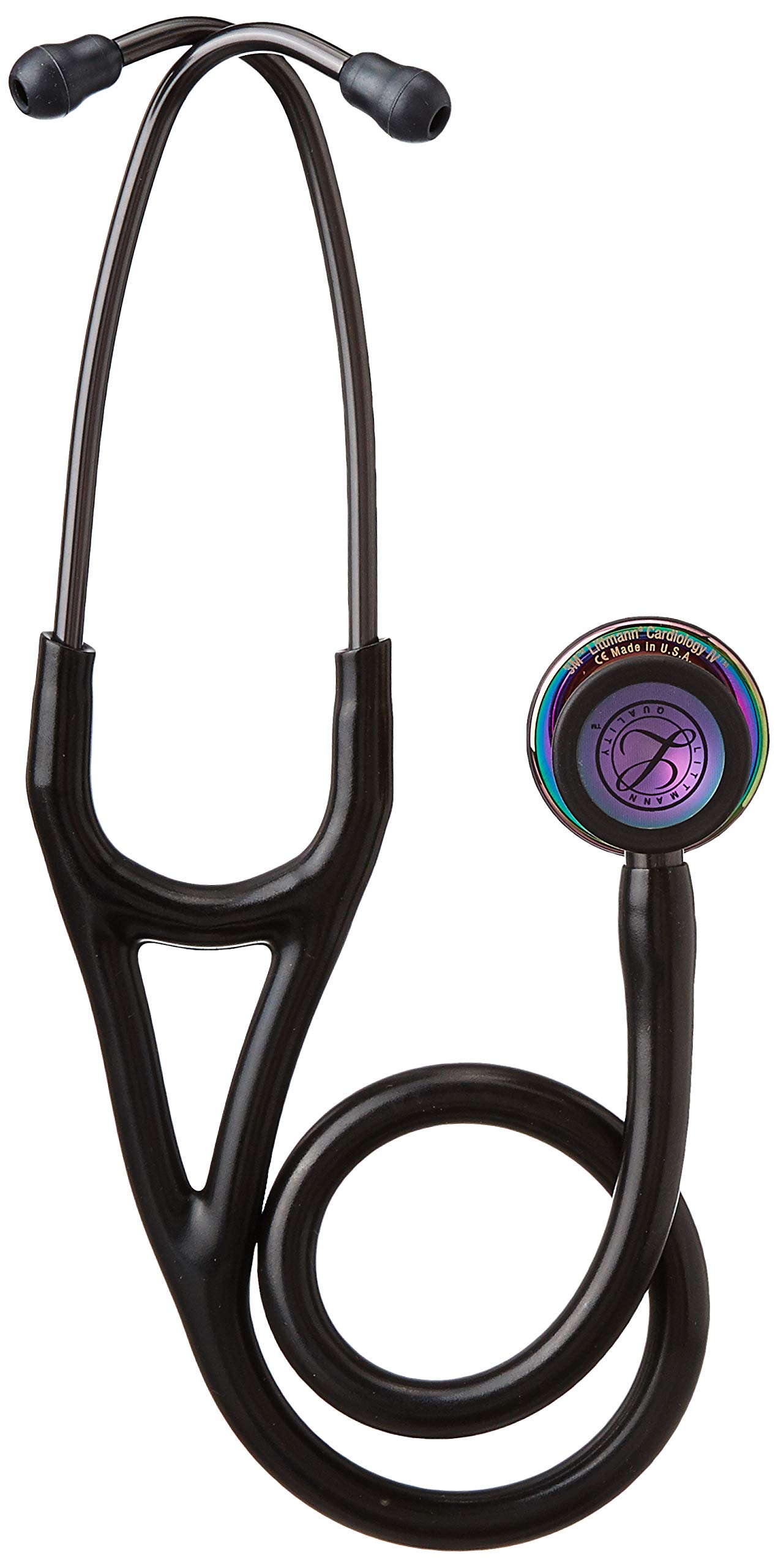 3M Littmann Cardiology IV Diagnostic Stethoscope - 6240 Model with 2X Louder Sound*, Lightweight Design**, Stainless Steel Rainbow Chestpiece - 27