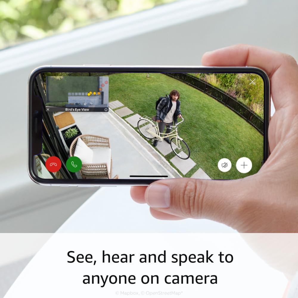 Ring Stick Up Cam Pro Battery & Indoor Cam - Wireless Security Camera System for Home, Outdoor & Indoor Surveillance - White (Ideal for Monitoring Front Door, Backyard, Baby Room)