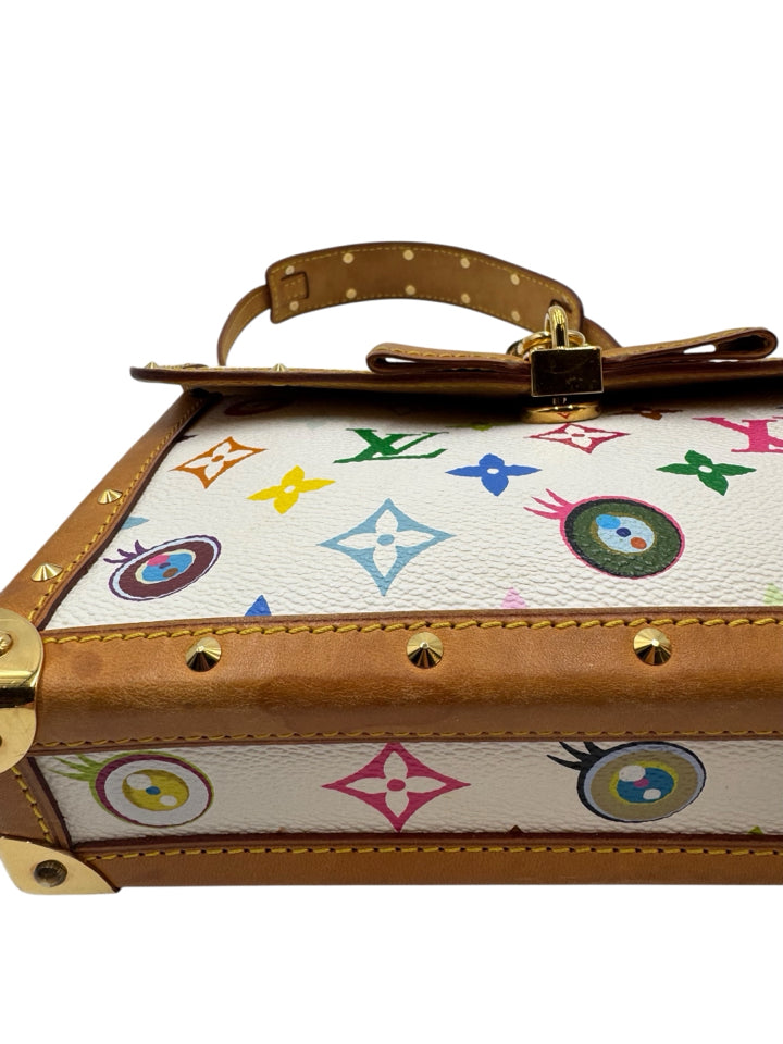 Authentic Louis Vuitton Takashi Murakami Eye Love You Monogram Rare Shoulder Bag - Limited Edition Designer Handbag for Women, Perfect for Date Night & Luxury Fashion Collectors