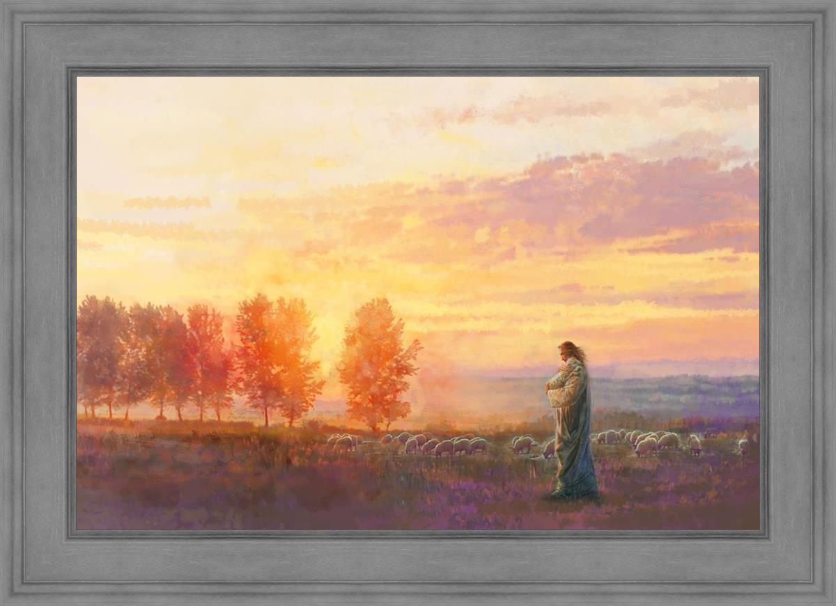 Eventide By Yongsung Kim - Premium Christian Wall Art for Home & Church Decor | Inspirational Bible Verse Canvas Painting | Perfect for Living Room, Bedroom & Worship Spaces
