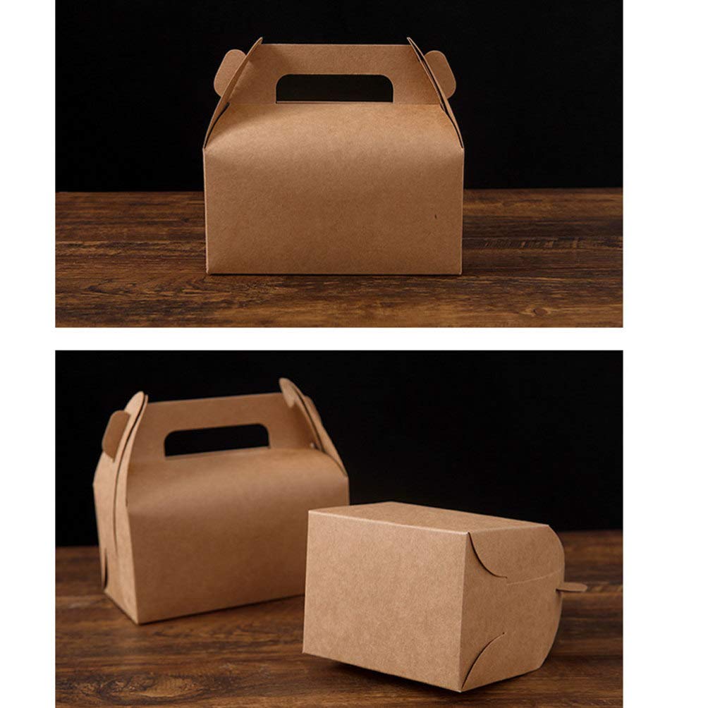 Healifty 30 Pack Small Brown Foldable Paper Treat Bags for Candy, Soap, Wedding Favors - Eco-Friendly Goodie Bags for Bridesmaid Gifts, Party Favors & Holiday Treats