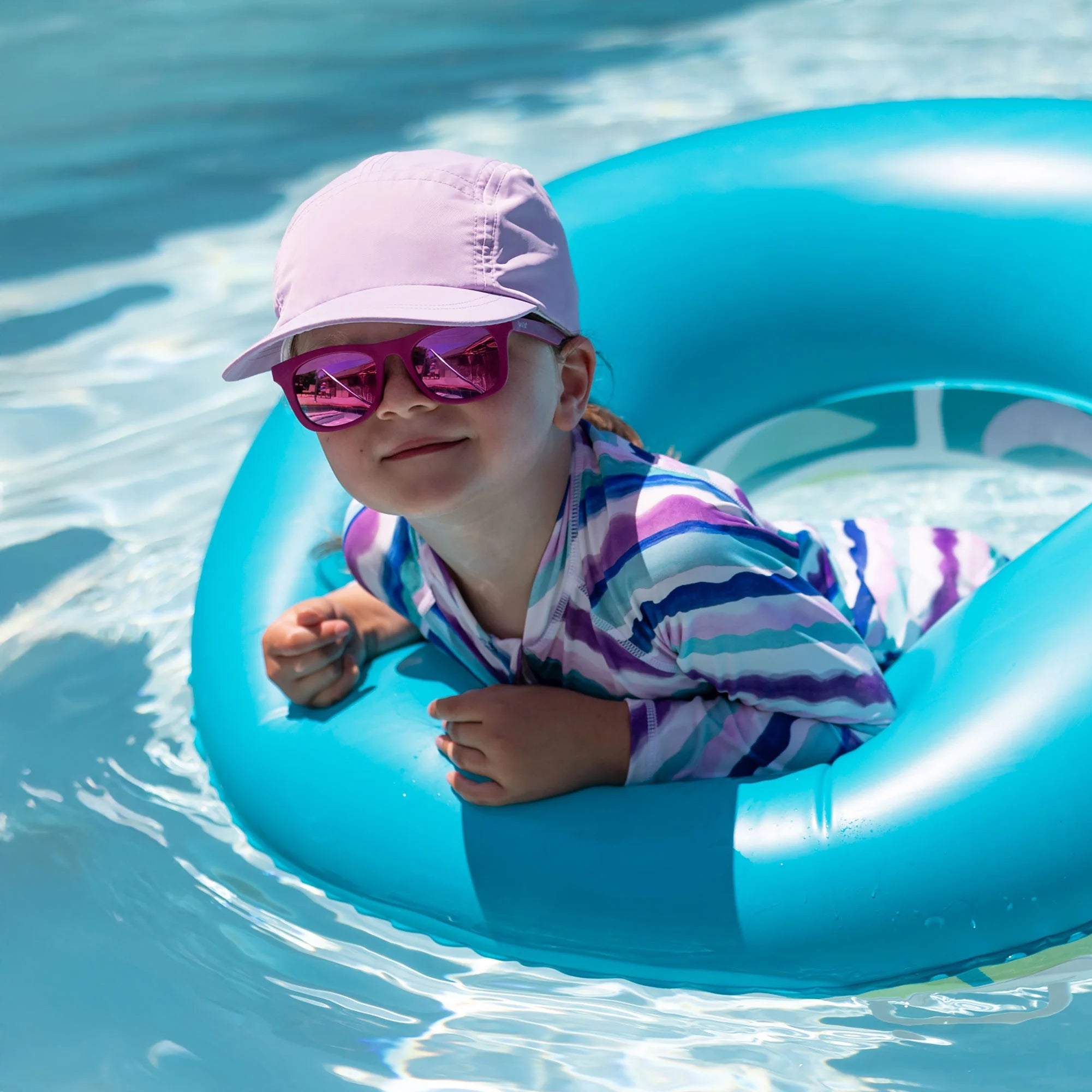 Jan & Jul Lavender Five Panel SunLite Hat - UPF 50+ Baby & Toddler Sun Protection for Outdoor Play, Beach, and Park Adventures