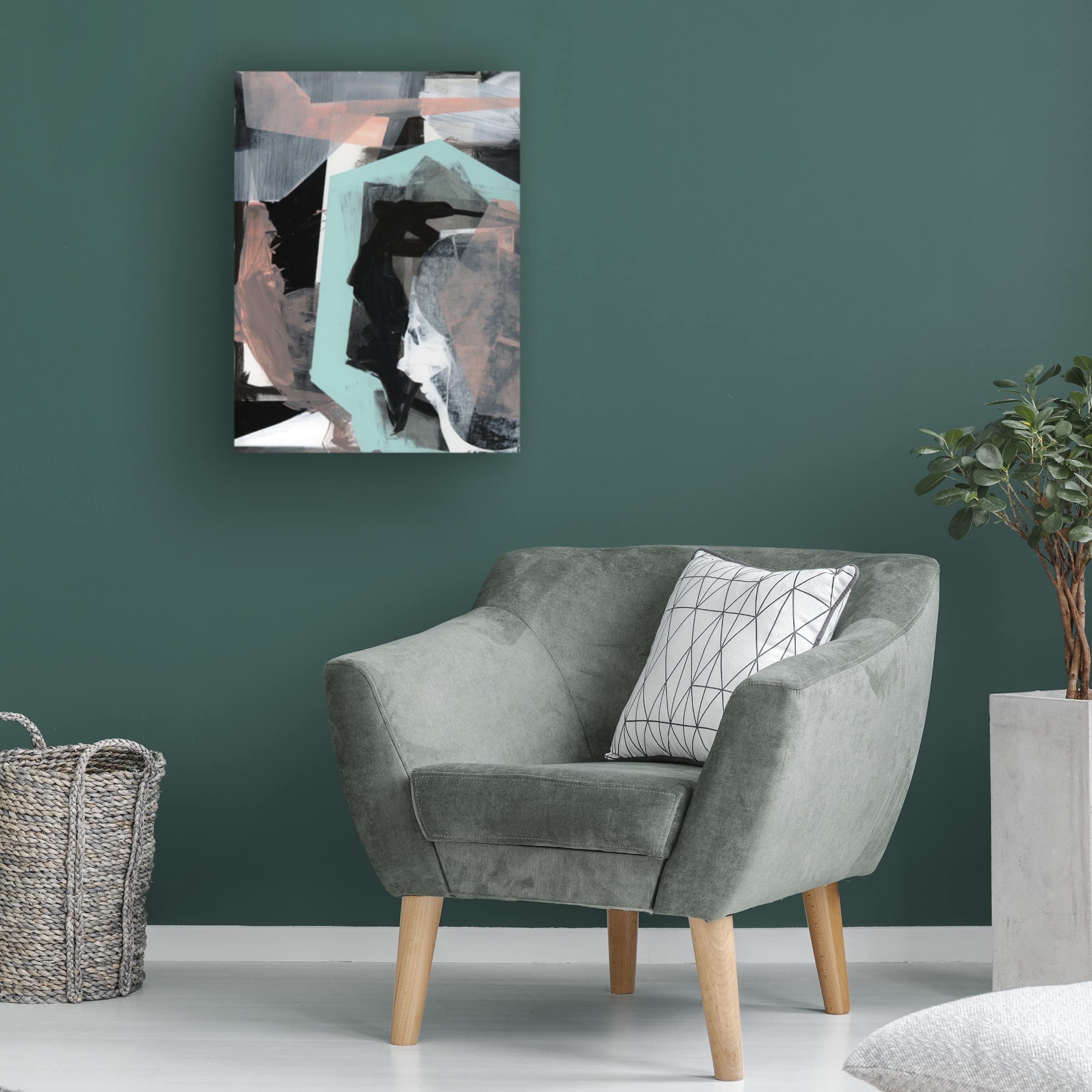 Trademark Fine Art 'Mix I' Canvas Art by Cartissi - Modern Abstract Wall Decor for Living Room, Bedroom & Office - Perfect for Home & Office Decoration