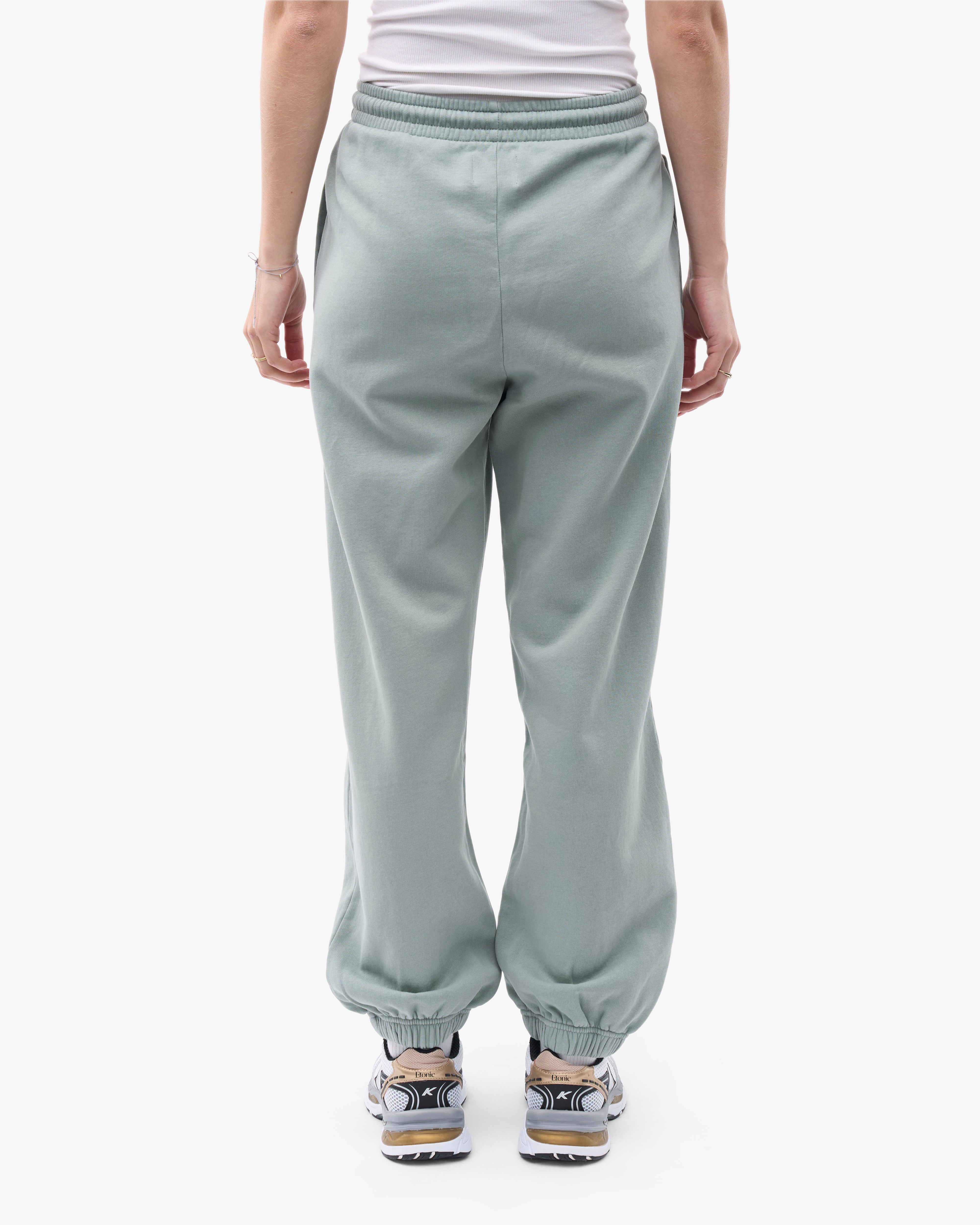 Organic Relaxed Sweatpants for Women - Soft Cotton Joggers in Steel Blue | Comfortable Lounge Pants for Yoga, Running & Home Wear